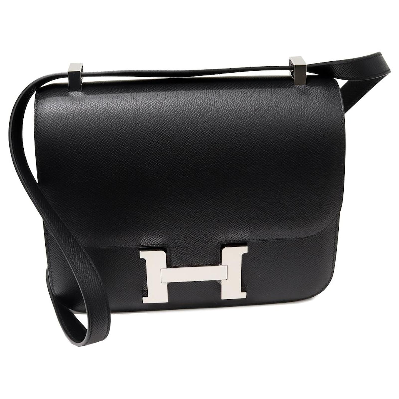 Hermes Hermes Constance III Epsom Schultertasche Schwarz Leder ref.1650140 Joli Closet