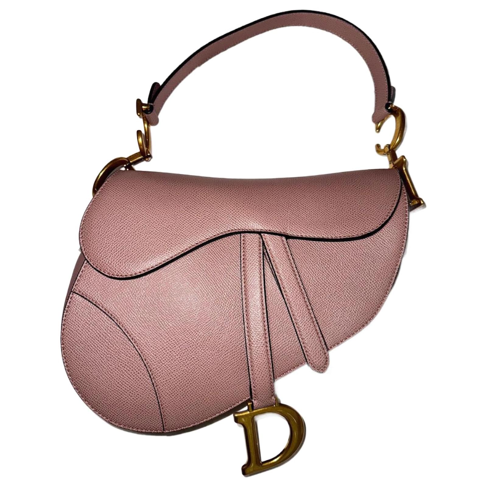 Christian Dior Saddle bag with strap Beige Leather ref