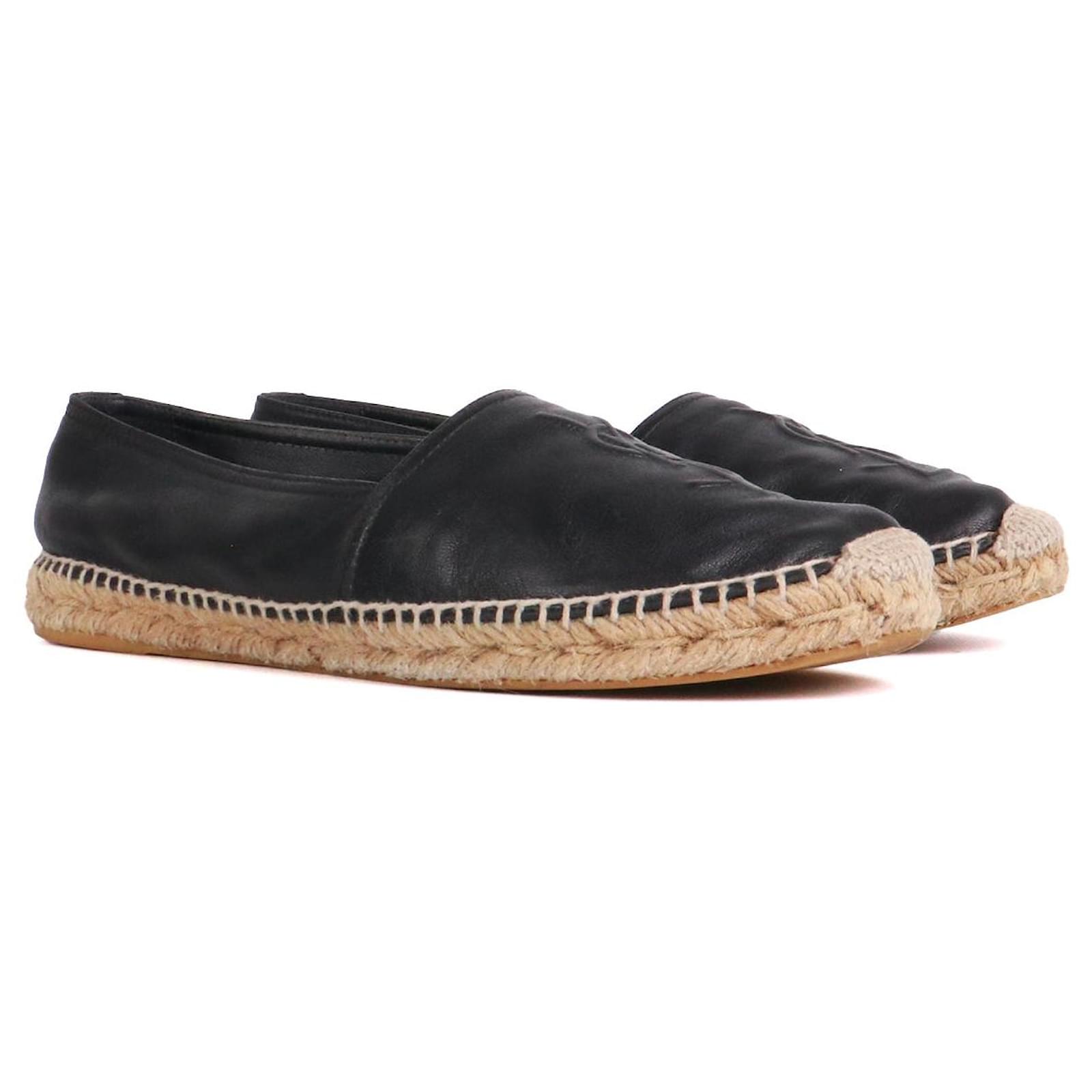 Saint laurent leather espadrilles online