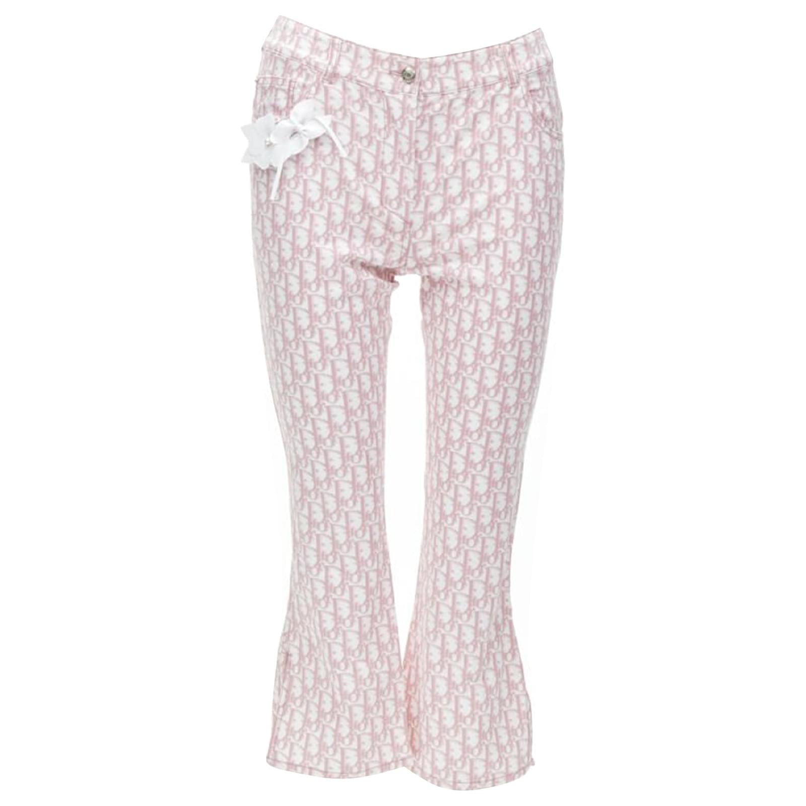 CHRISTIAN DIOR Galliano Y2K pink pants Cotton ref.1661119