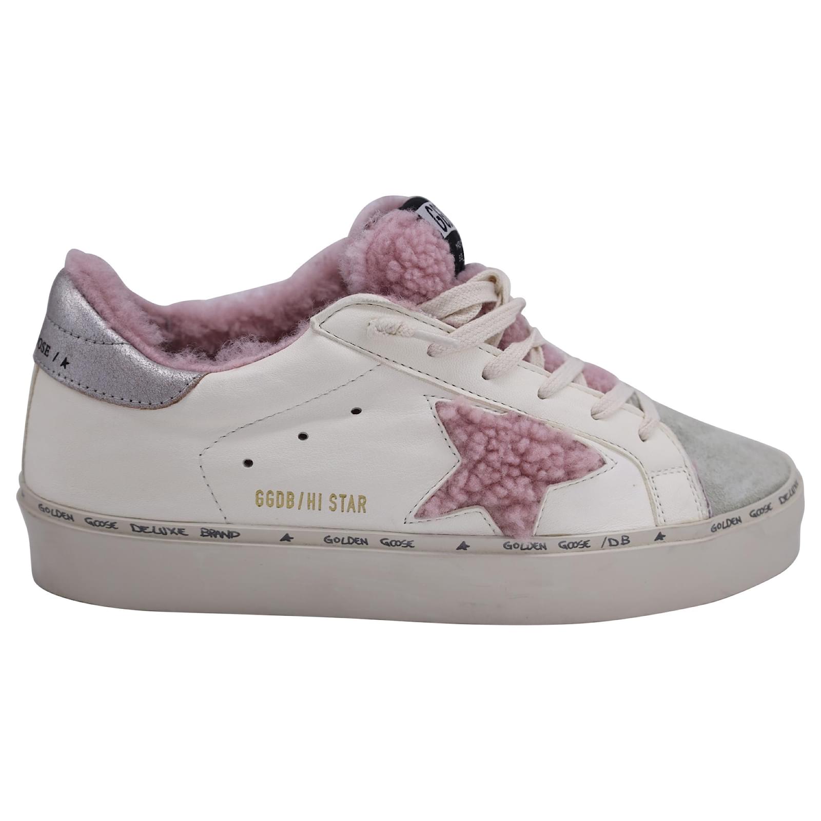 Hi Star Ggdb Sneakers Pink Golden Goose Hi Star Pink Shearling Hi