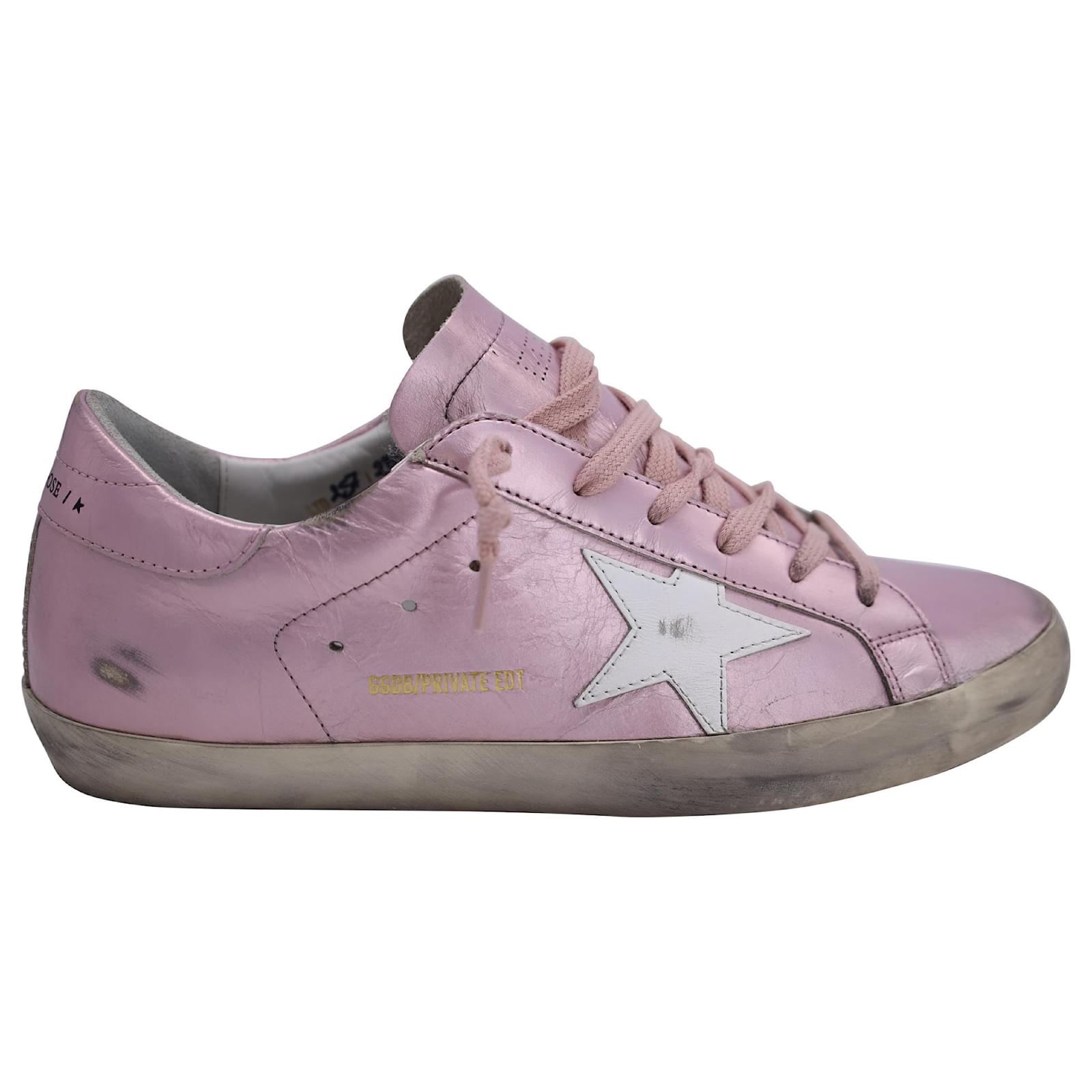 Golden Goose Metallic Pink Golden Goose Shoes Golden Goose