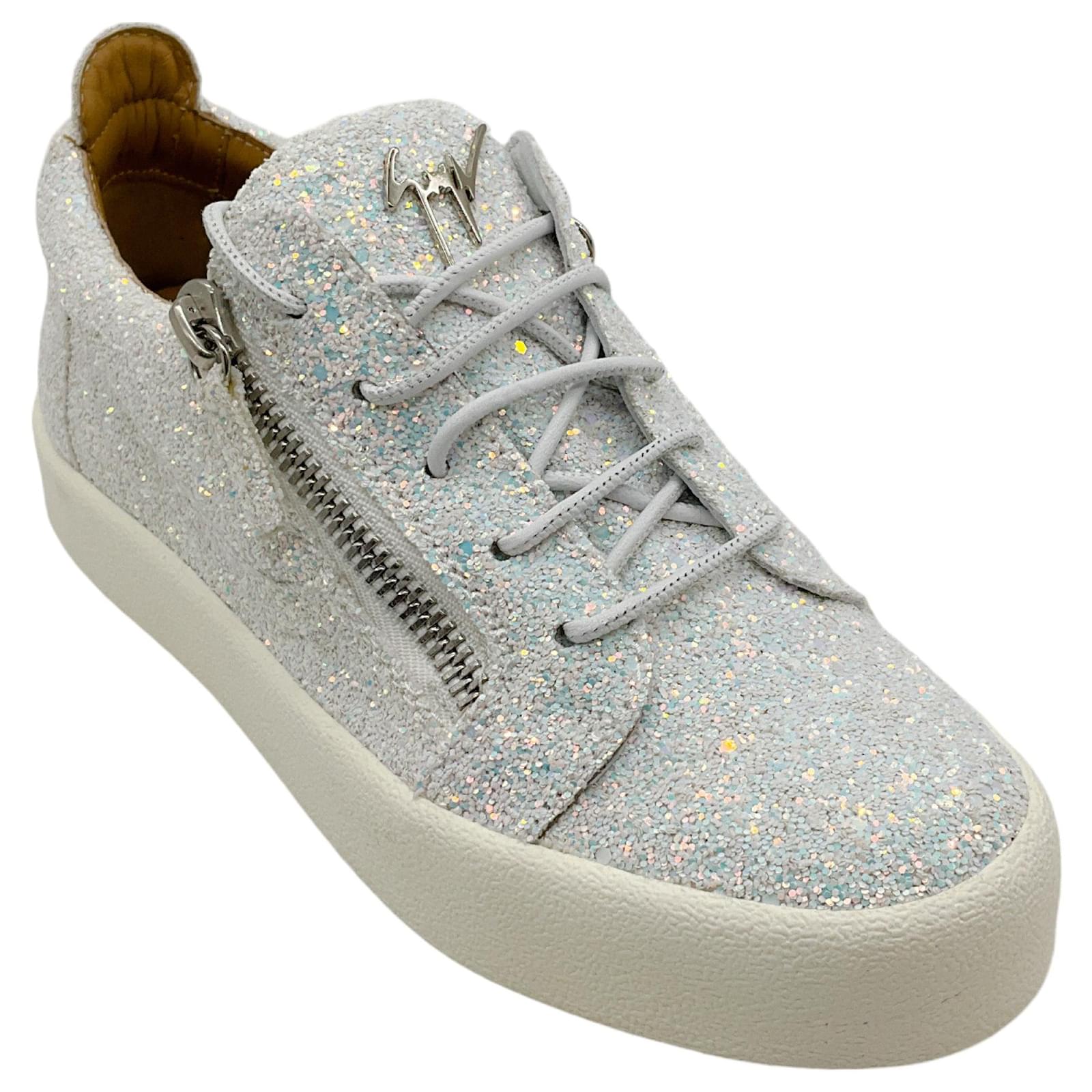 Glitter Zanotti Damen Giuseppe Zanotti Milch Glitter Low Top