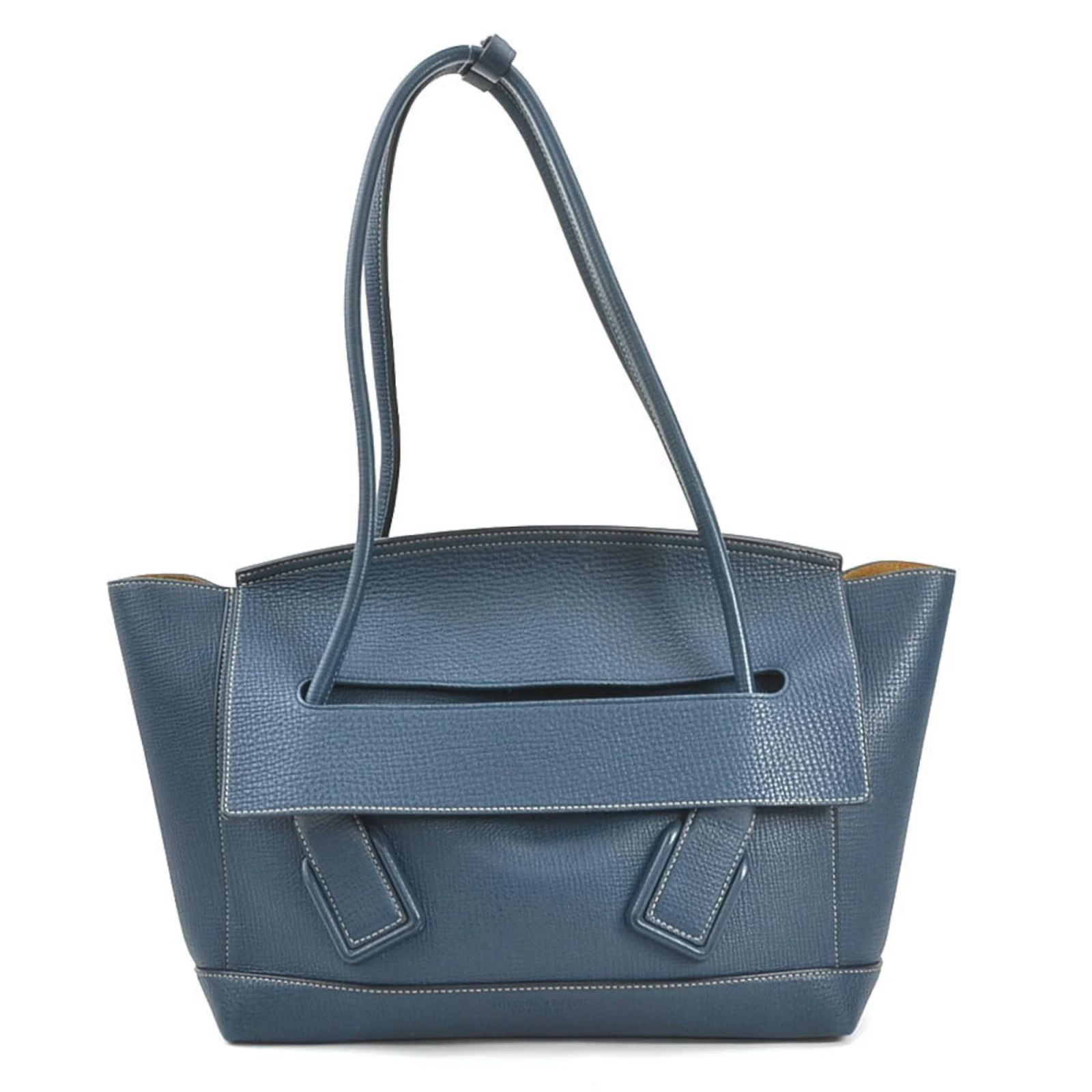 Bottega Veneta Navy Blue Leather Women\'s Shoulder Bag Bottega Veneta Shoulder Bag `Hop Small` | Women main image 2
