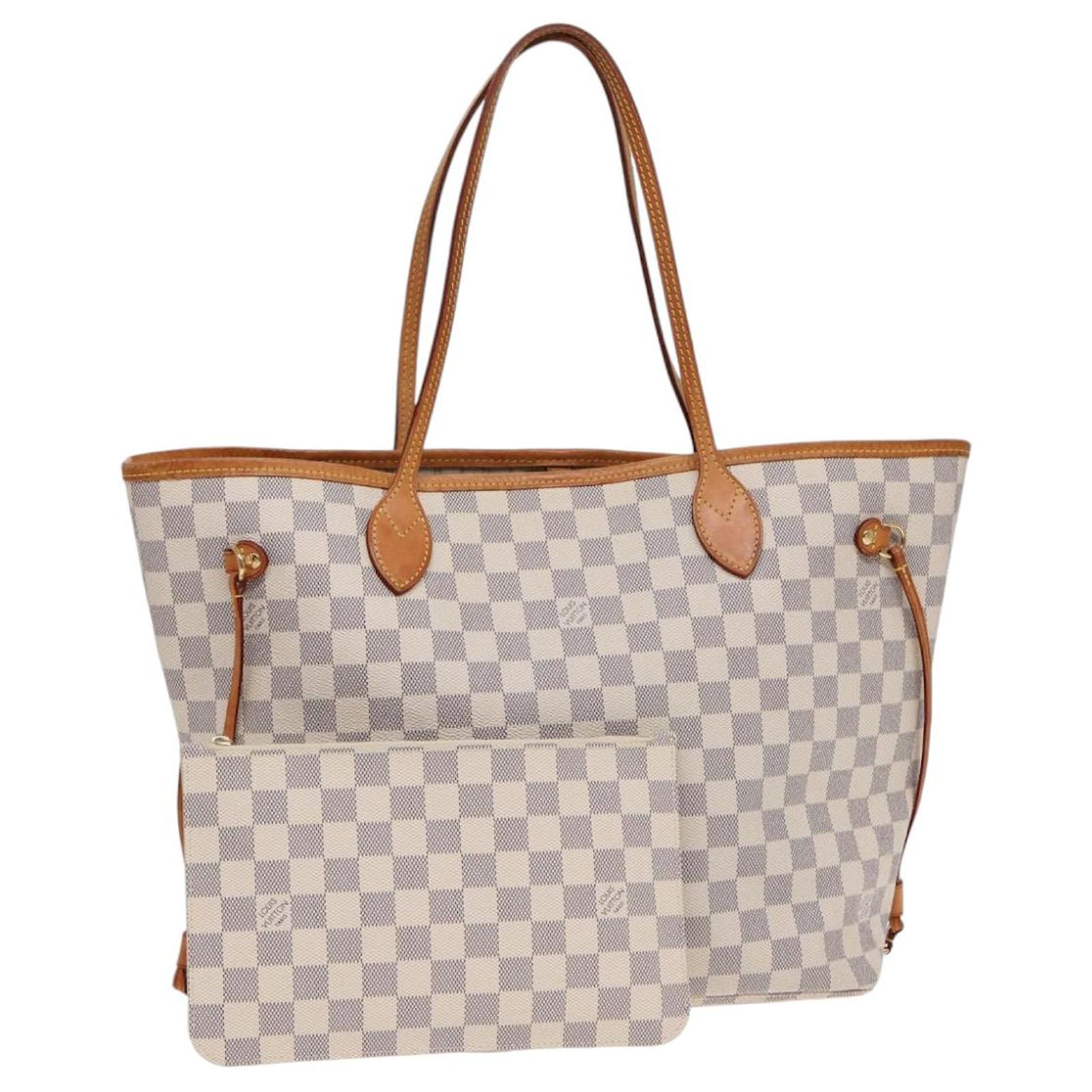 LOUIS VUITTON Tote Bag Neverfull MM Damier Azur N41605 LV Auth 89572 ref.1662921 Joli Closet