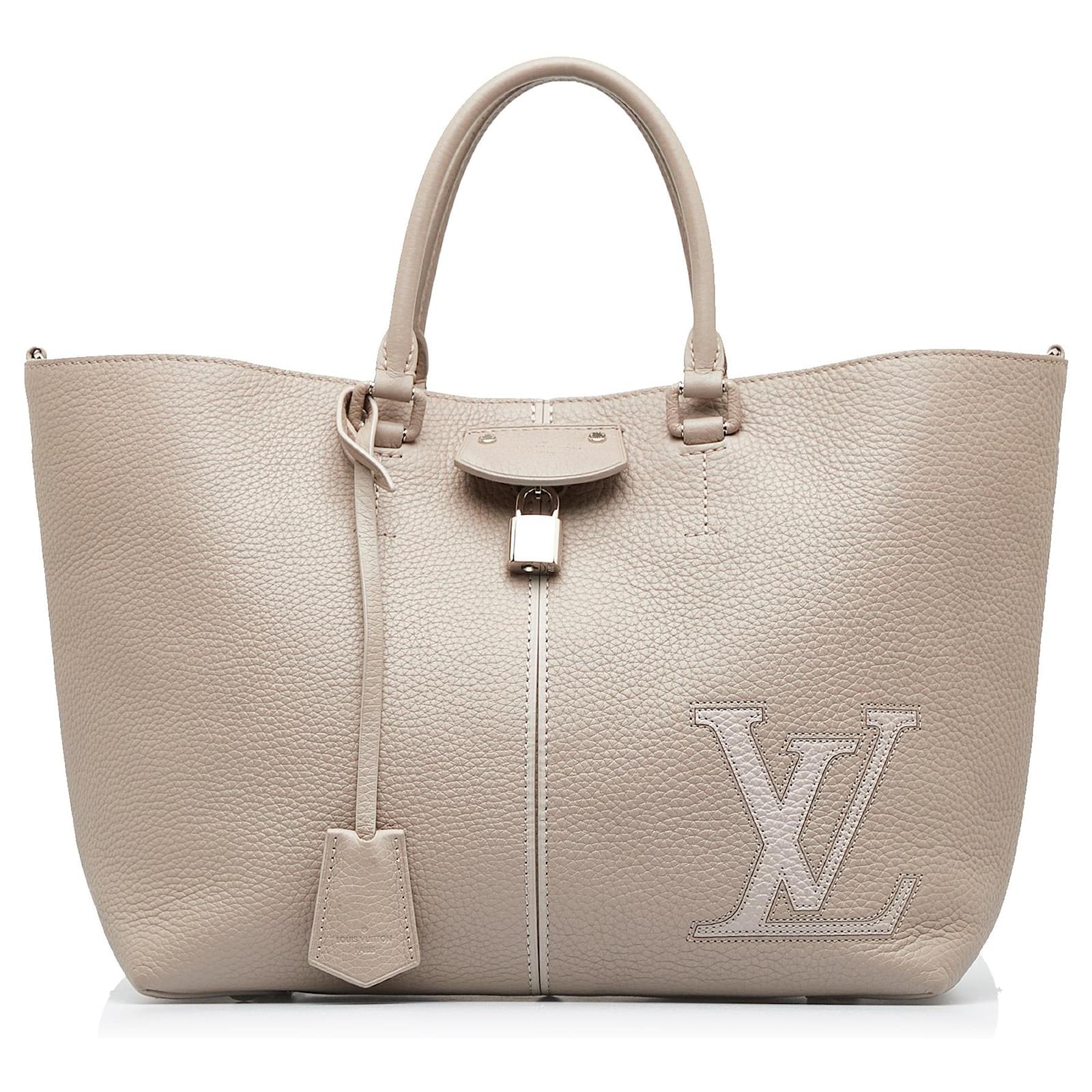 Beige Louis Vuitton Taurillon Pernelle Satchel Leather ref.1662978 - Joli  Closet