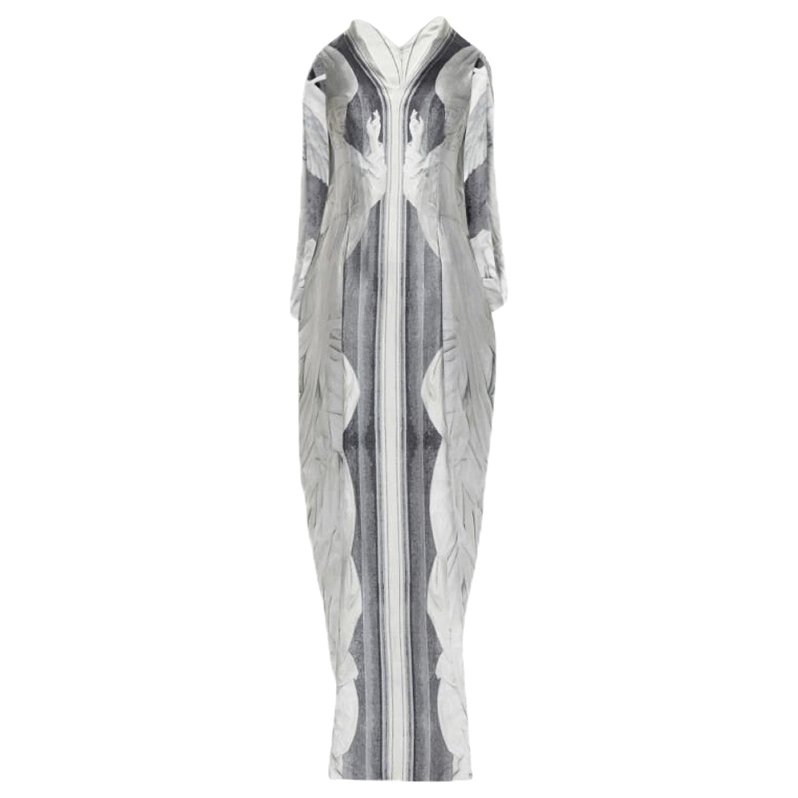 Alexander Mcqueen 2020 Angels Demons Runway Jacquard Draped