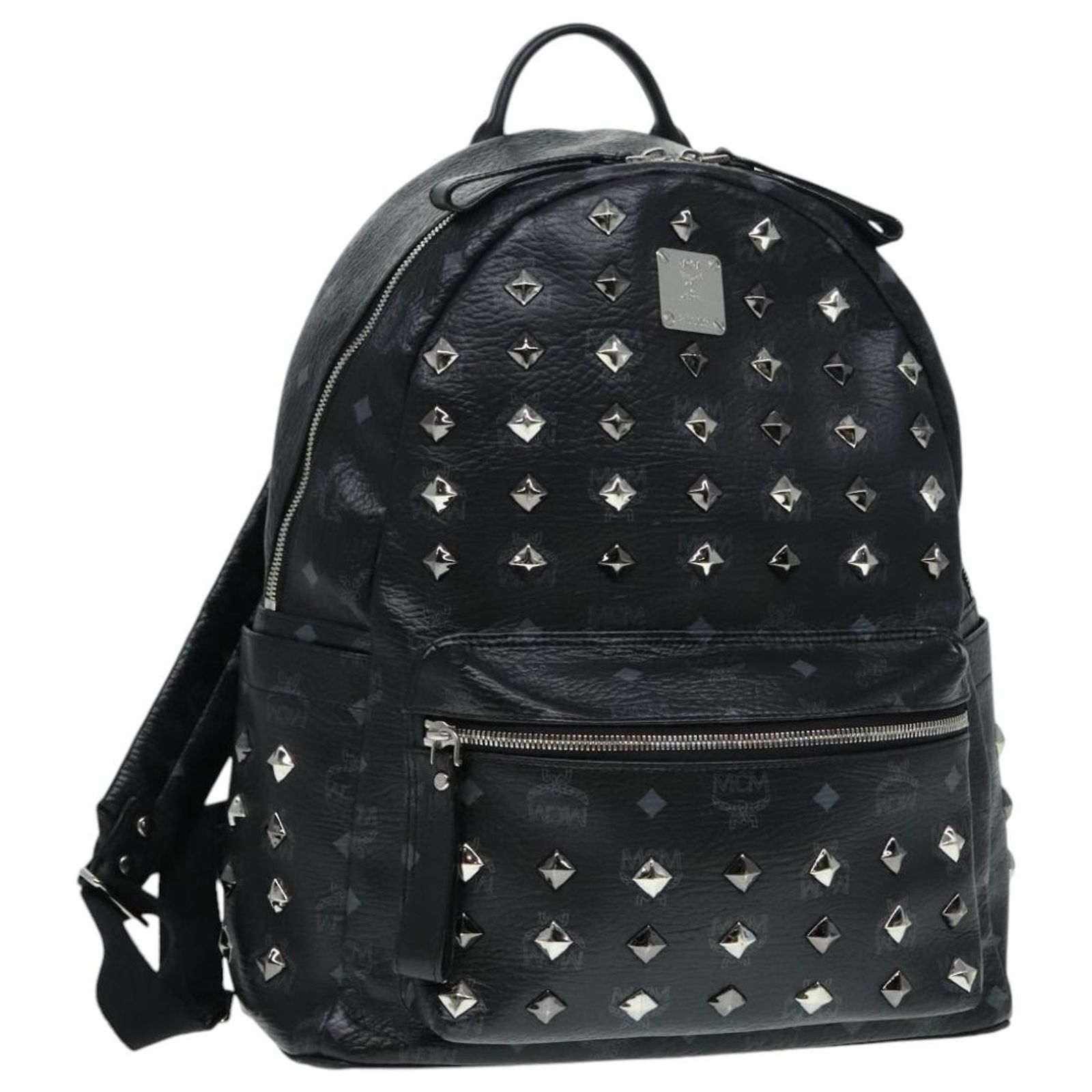 Sac à Dos MCM Vicetos - PVC Cuir Beige/or, Modèle 118249 - Occasion Très Bon état (pré-owned)