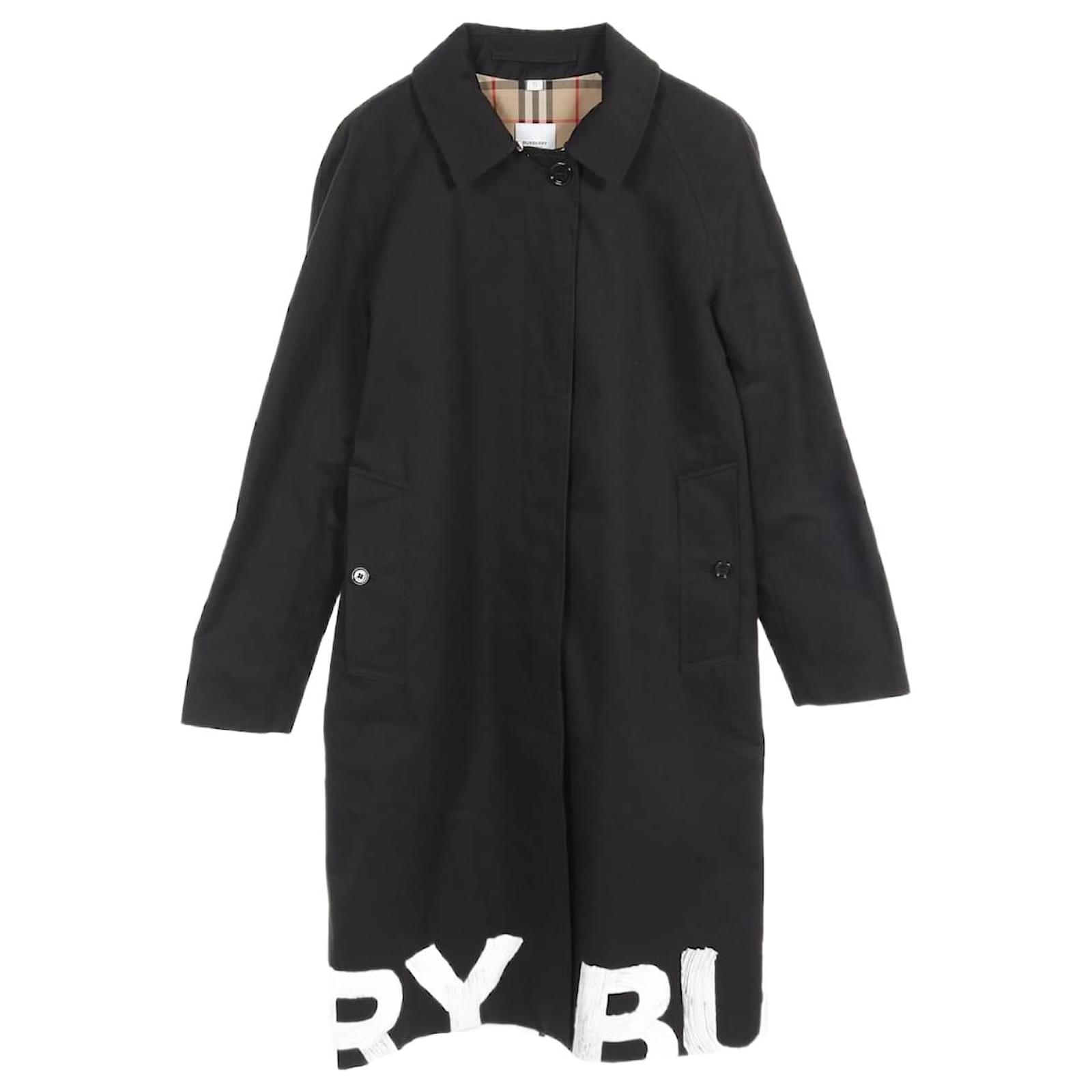 Burberry Cotton Coat Black UK4 US2 ref.1670676 - Joli Closet