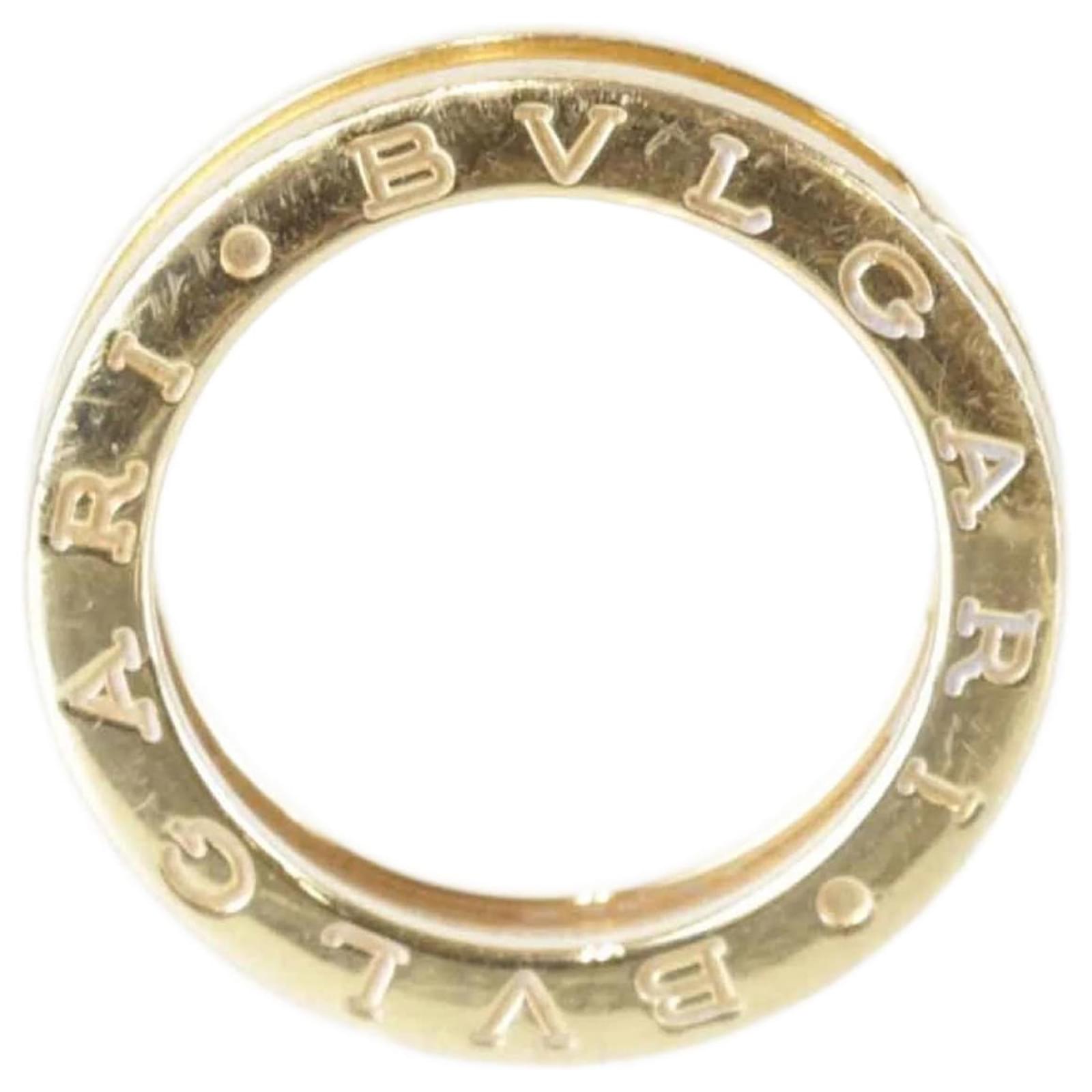 Bulgari Bvlgari K18 B-zero1 Band Ring Golden White gold ref.1671091 - Joli  Closet