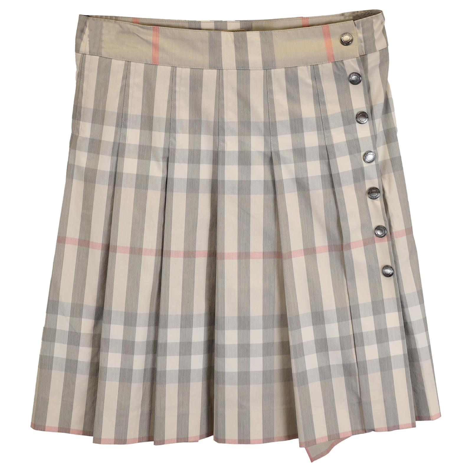 Burberry Plaid Skirt Kilt Burberry Donna Burberry London Tartan
