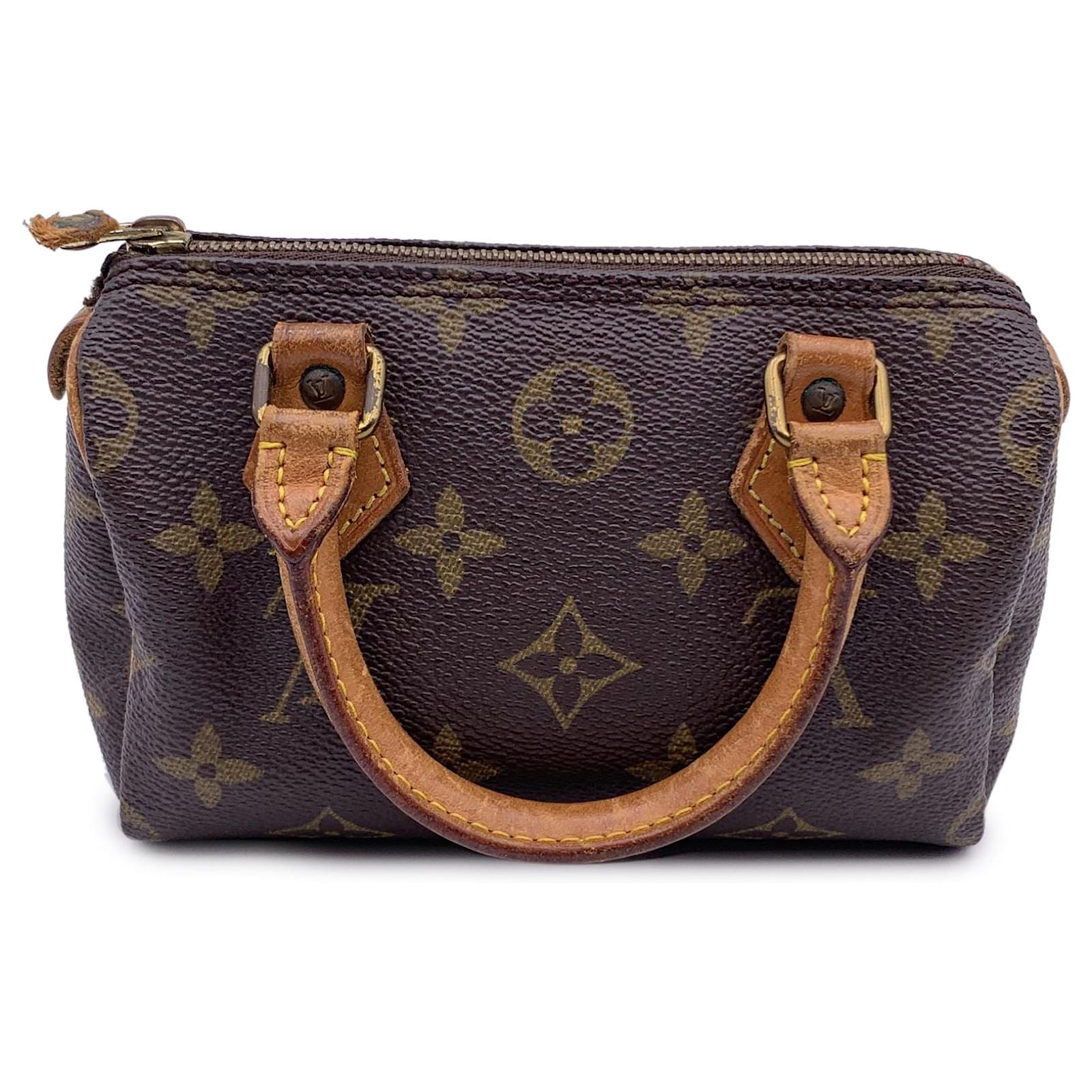 Louis Vuitton Vintage Monogram Mini HL Speedy Nano Bag M41534 Brown Cloth ref.1673894 Joli Closet