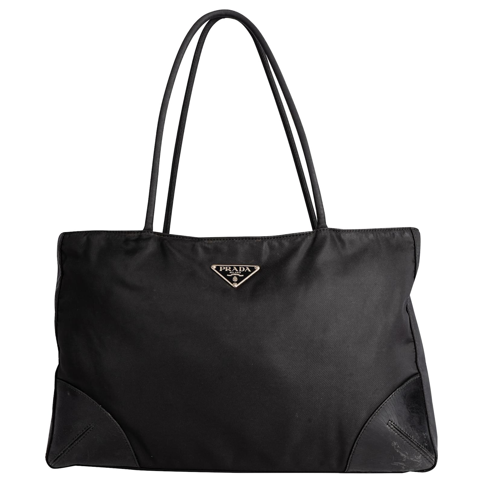 Prada nylon shopper tote best sale