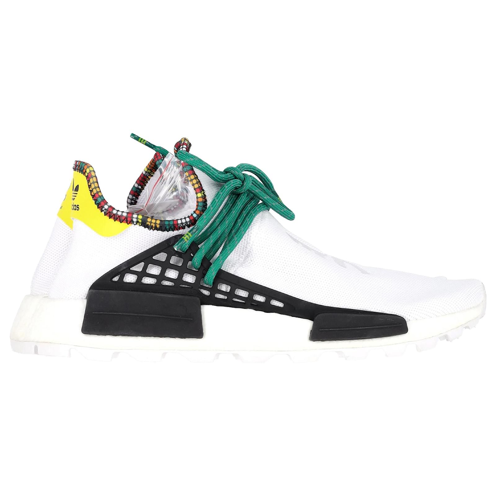 Autre Marque Baskets Adidas x Pharrell Williams Human Body NMD en coton blanc ref.1675245 Joli Closet