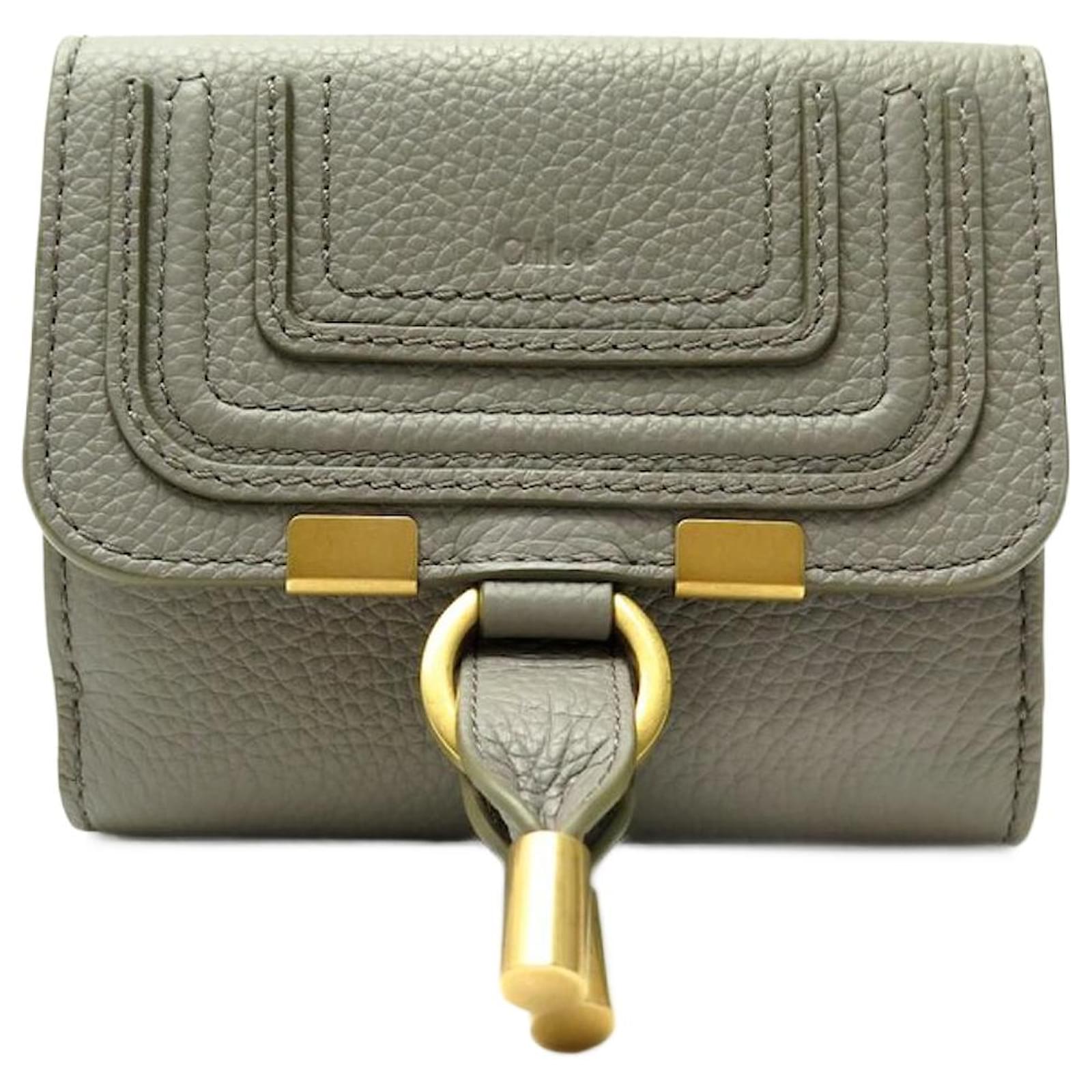 Chloé NEUN CHLOE MARCIE LEDER GRAIN CASHMERE GREY BRIEFTASCHE