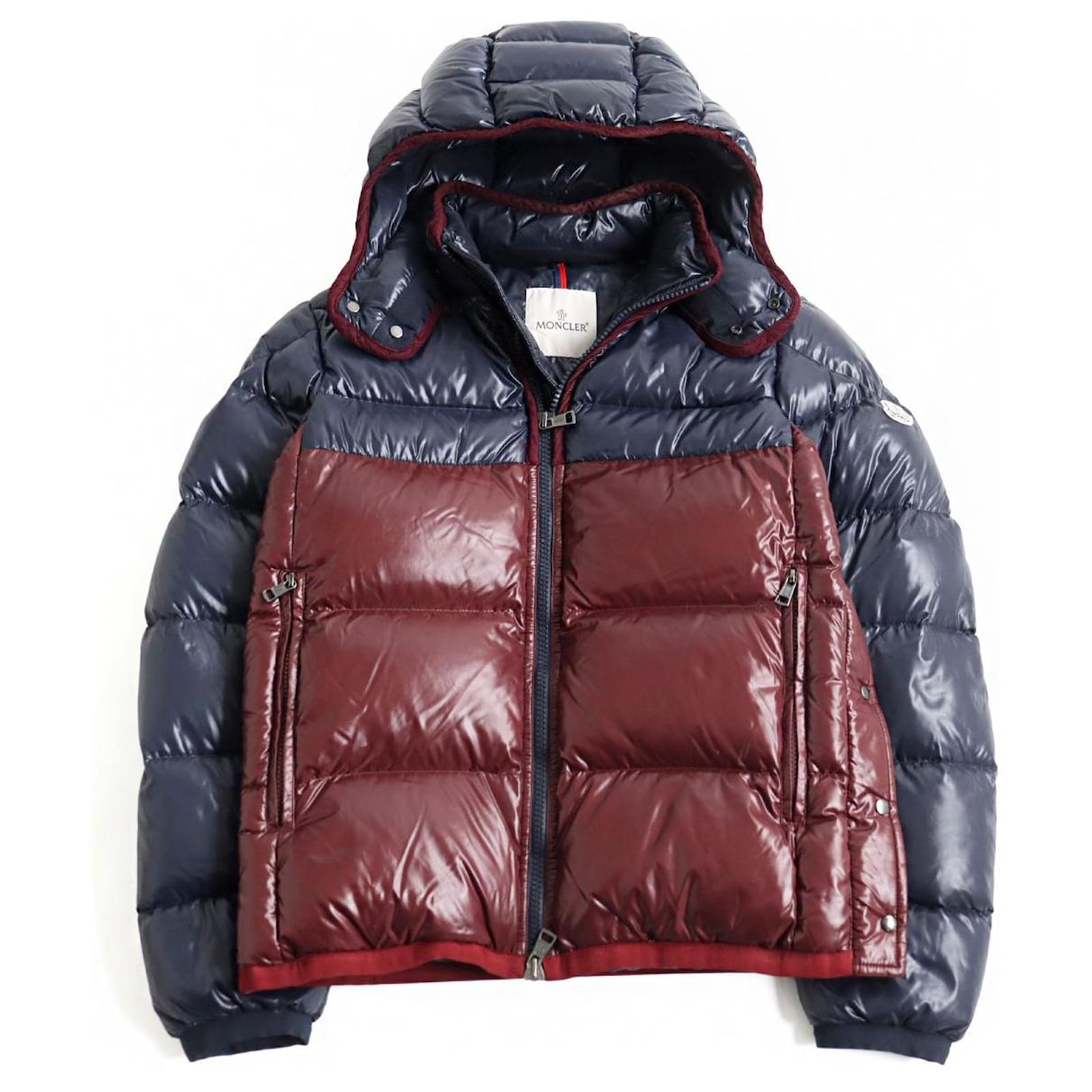 Autre Marque Moncler HARRY Giacca Piumino Bicolore Blu Bordeaux
