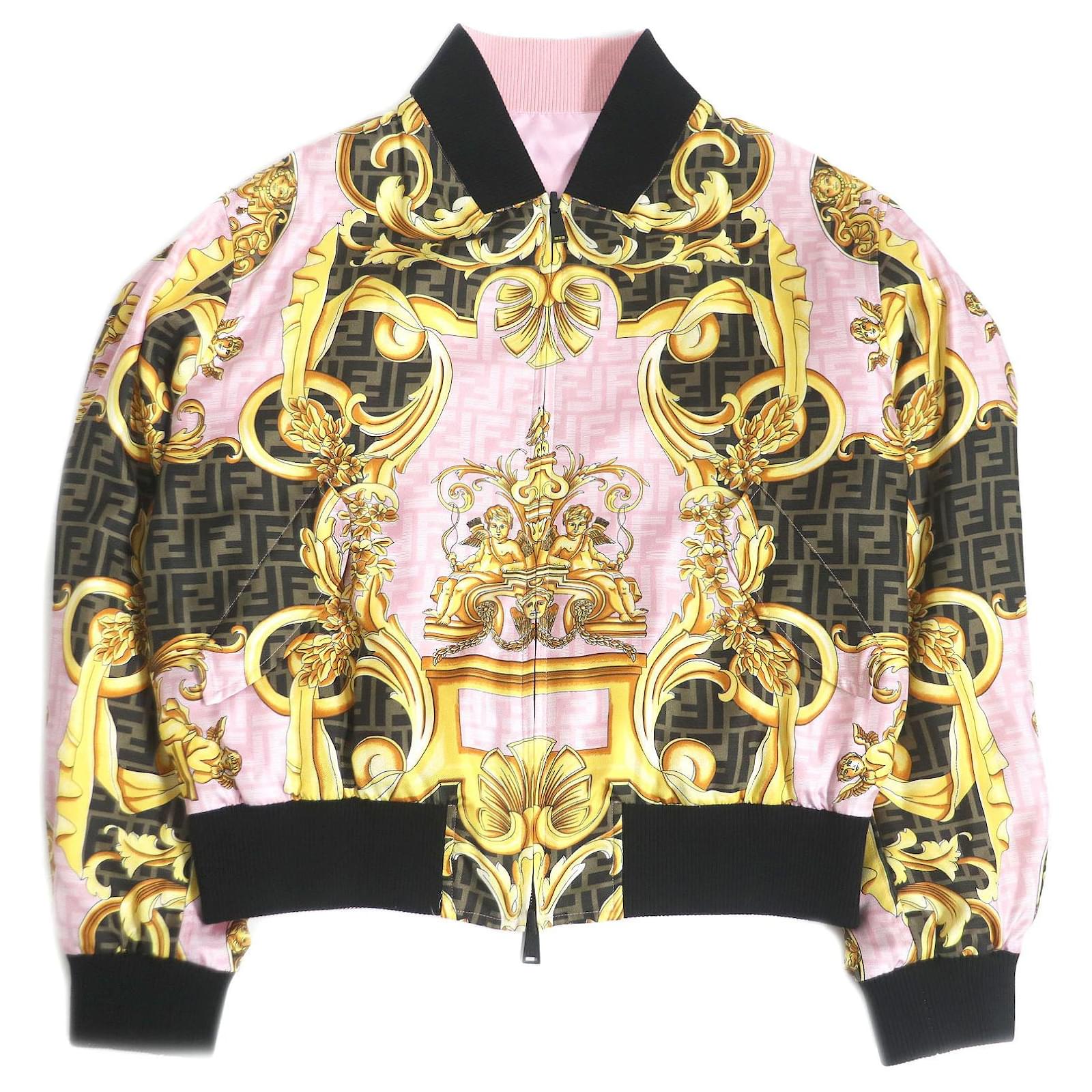 FENDI×Versaceブルゾン Fendi Versace FENDACE Blouson Pink 48 ref.JC1682755 (Sold) - Joli
