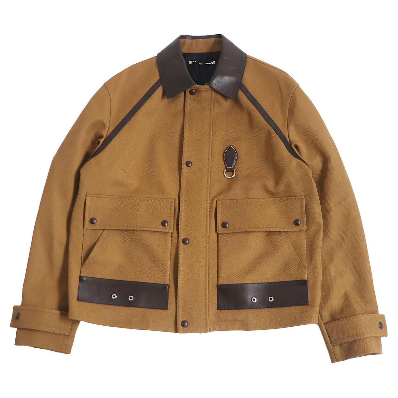 Berluti Patina Leather Blouson Jacket Camel 52 Joli
