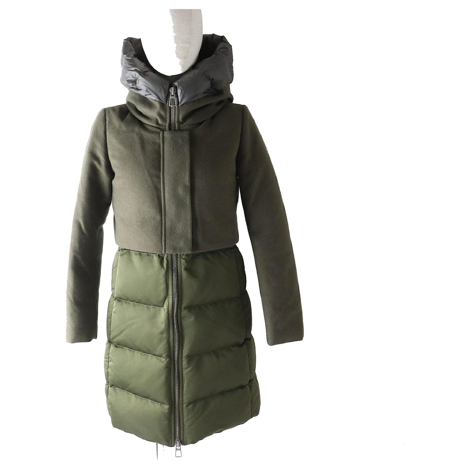 Duno Daunenmantel GrÃ¼n DUNO Daunenmantel BALLON A Mit Wolle In