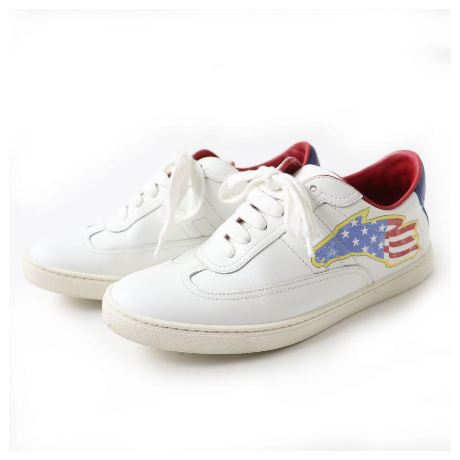 Hermès Zapatillas de cuero HERMES para mujer, con cordones