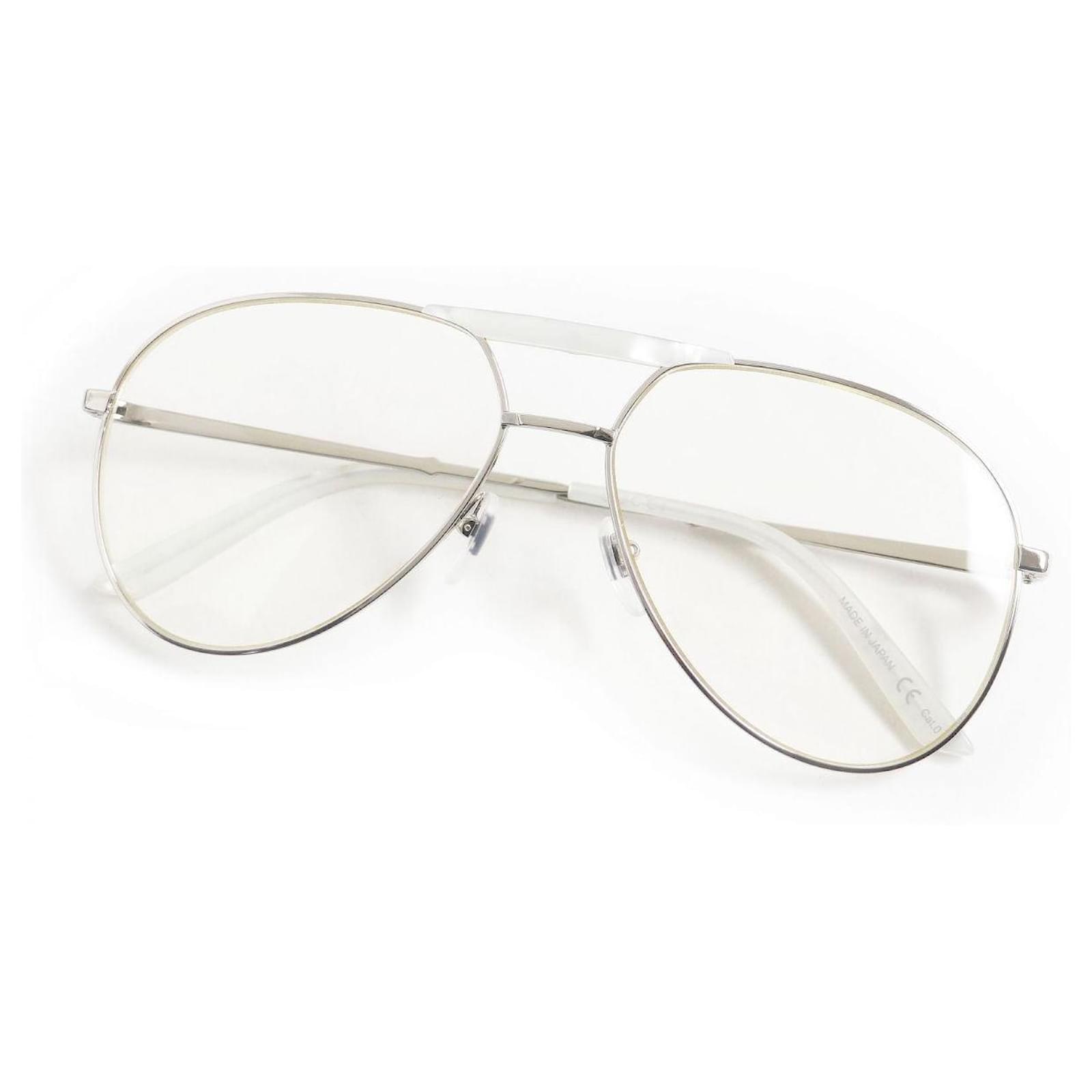 Autre Marque Lunettes Gucci GG0242S Coquille Blanche Argent ref.1683620 Joli Closet