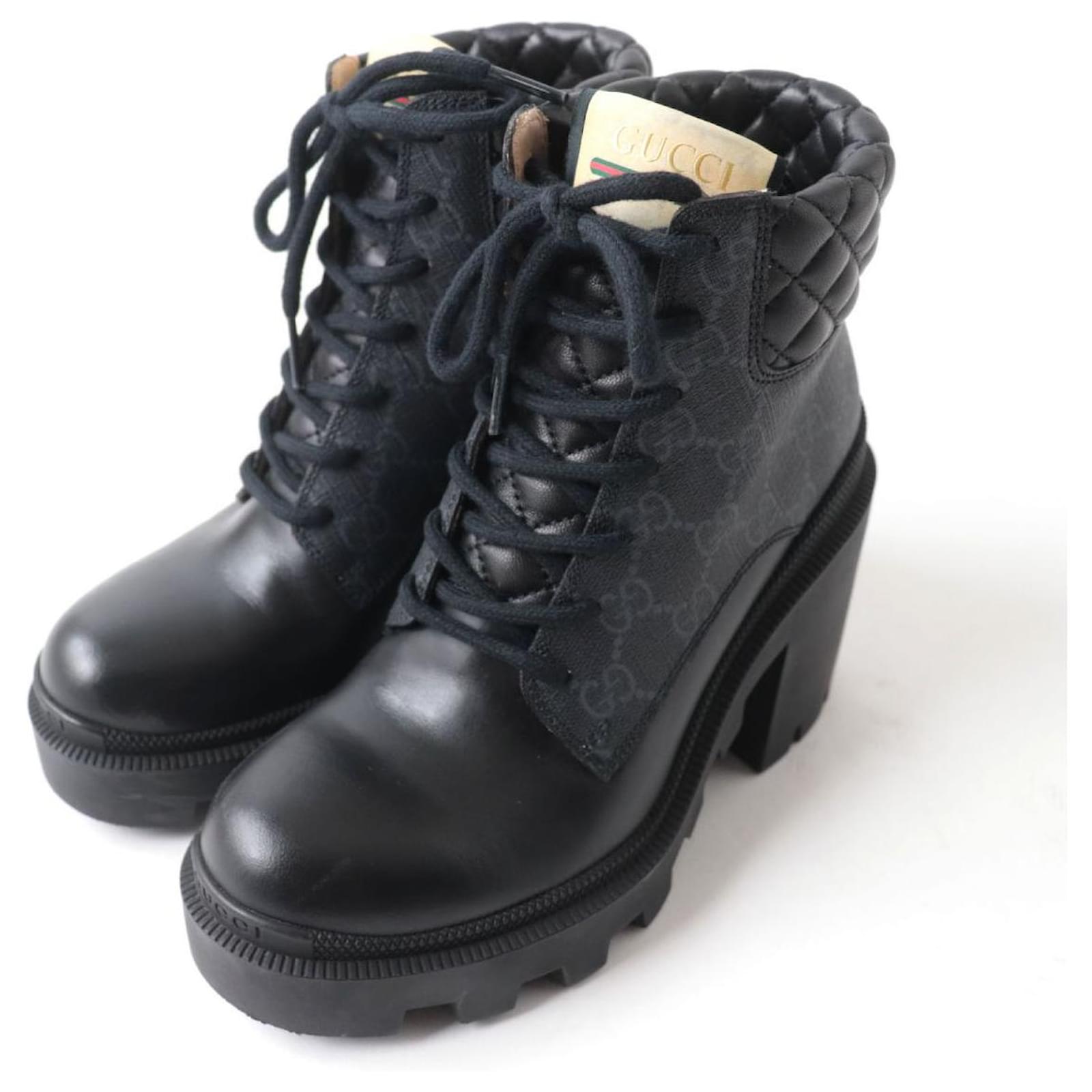 Gucci GG Supreme Canvas Boots Joli Closet