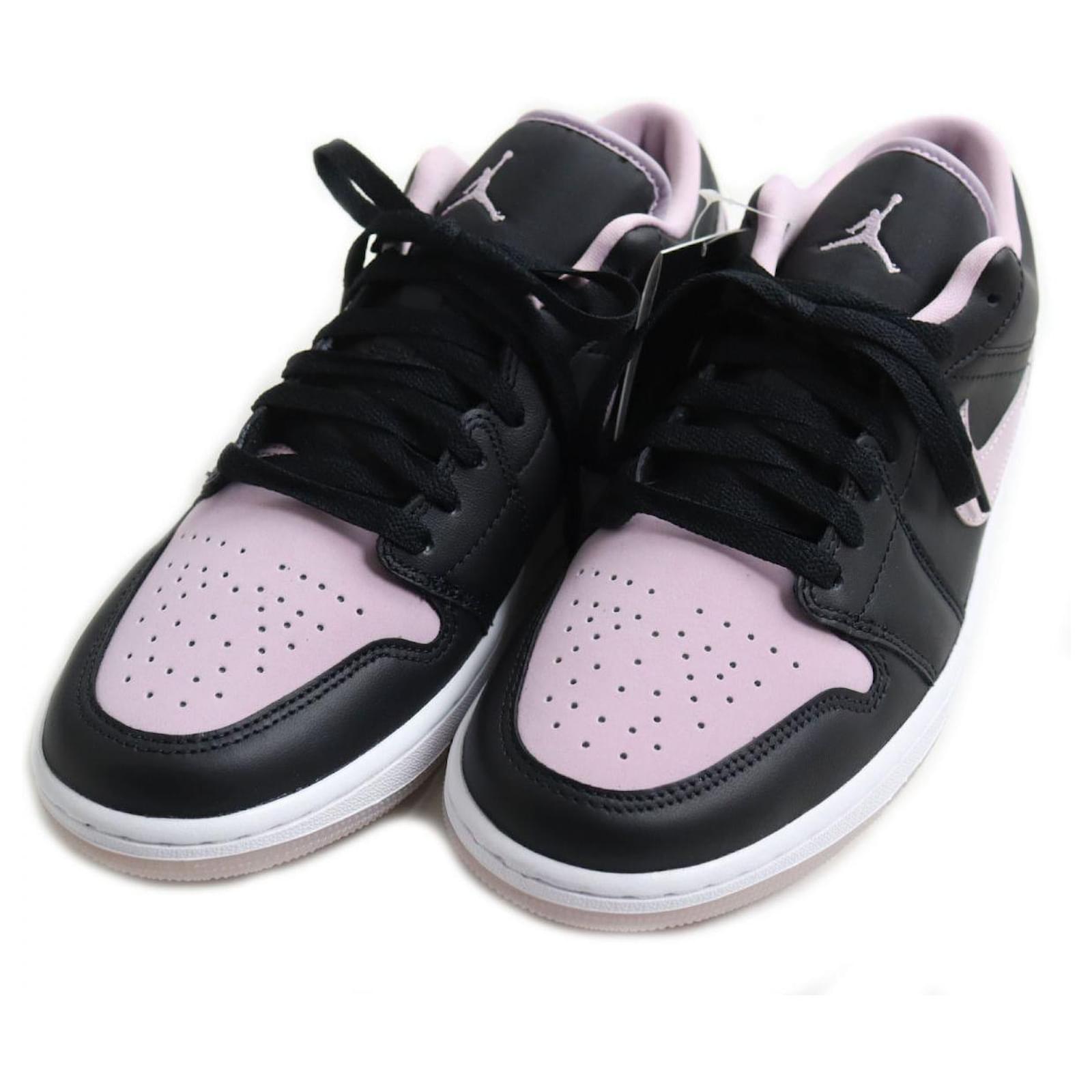 Nike air jordan 1 black pink on sale