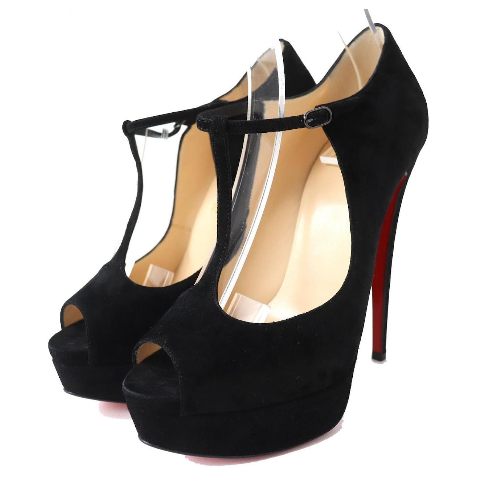 Velluto Scarpe Aperte Platform New Look Sandali Con Tacco Black/nero