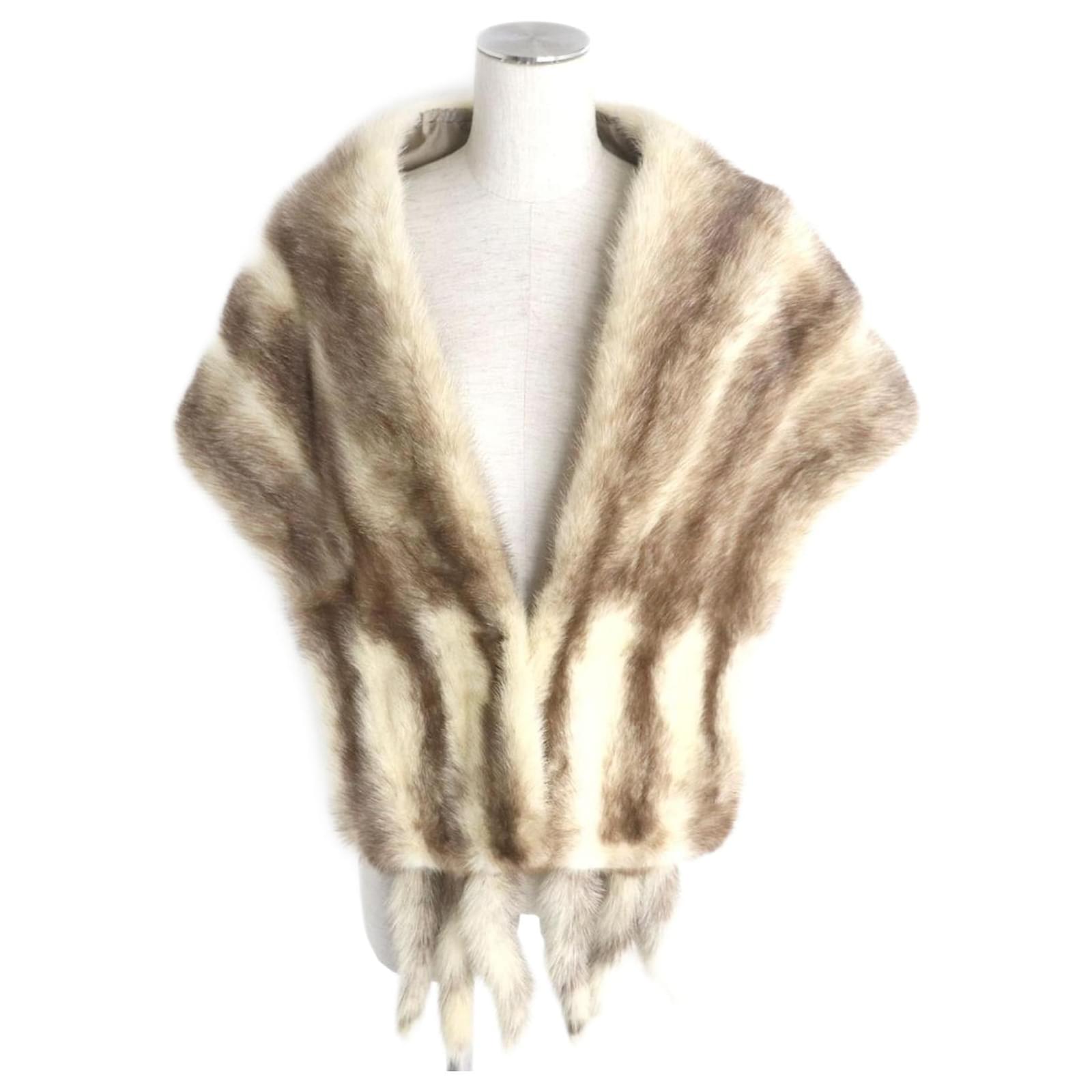 Pelliccia Vera Sciarpa Con Code Di Visone Sciarpa Stola In