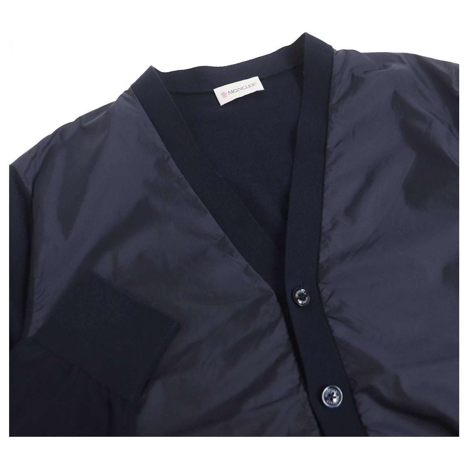 Moncler MAGLIA TRICOT Cardigan Navy M (Sold) - Joli Closet 