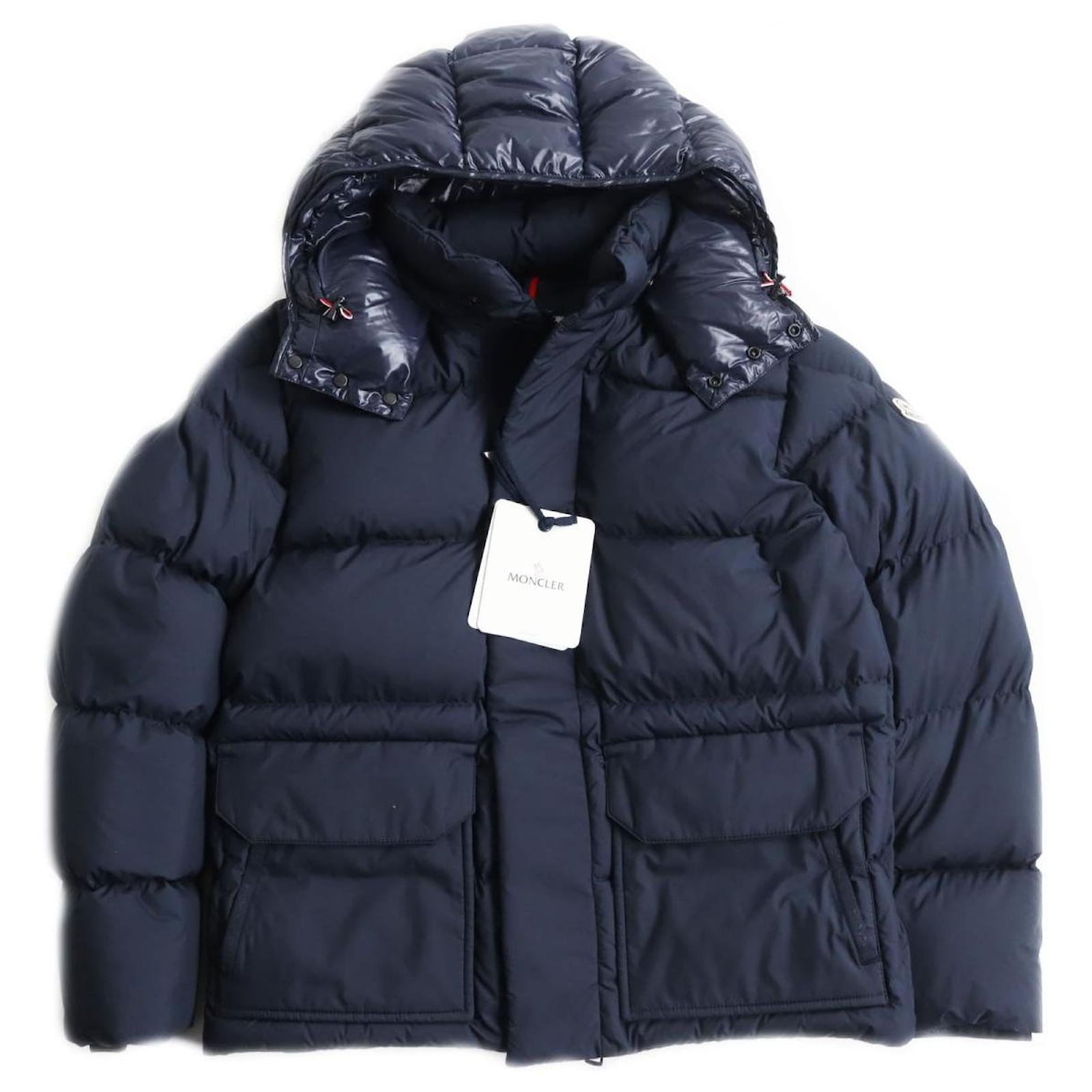 Moncler Navy Glacier Down Jacket