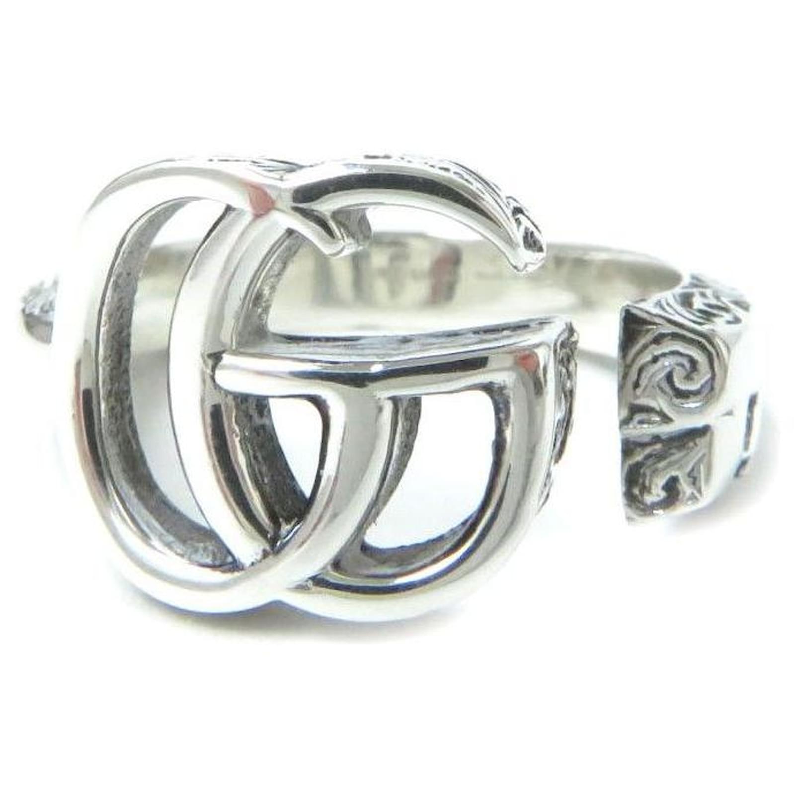 Autre Marque Gucci AG925 Double G Key Ring Silver ref.1689431 Joli Closet