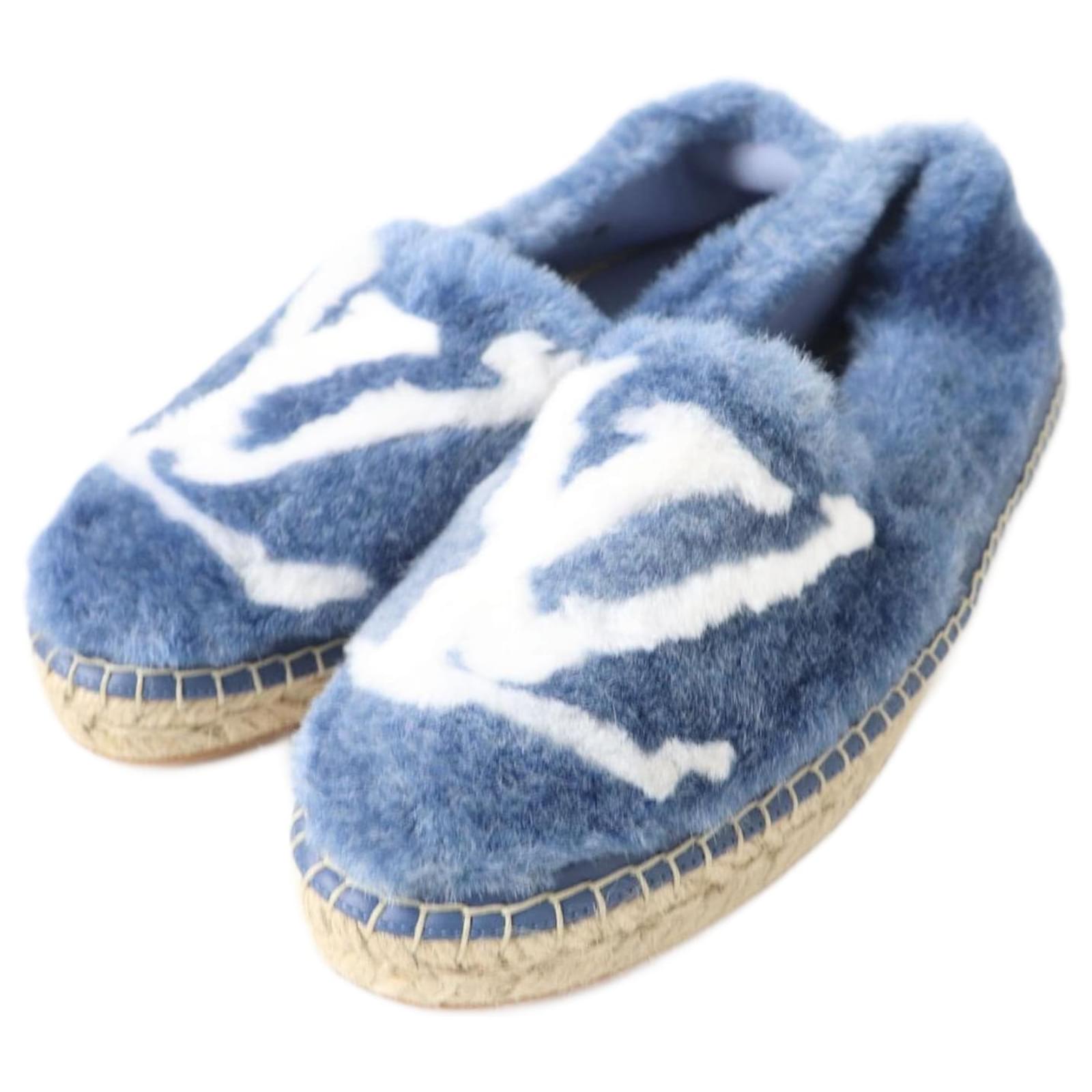 Louis Vuitton Seashore Espadrilles Shoes Blue White - Main Image