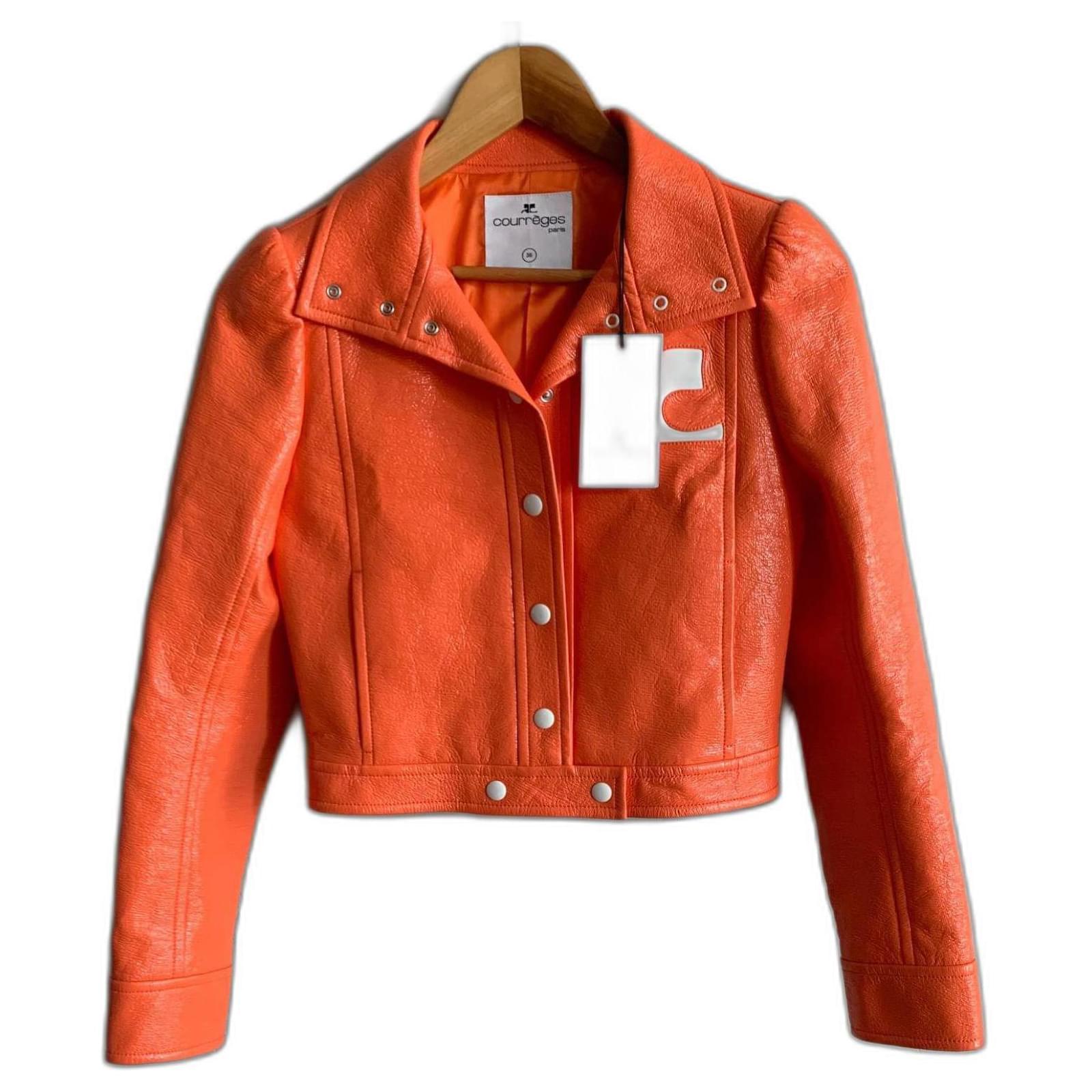 【送料&関税込】CourrA¨ges Re-edition Jacket In Coated Cotto Courrèges Reedition Cropped Coated Cotton-blend Jacket In
