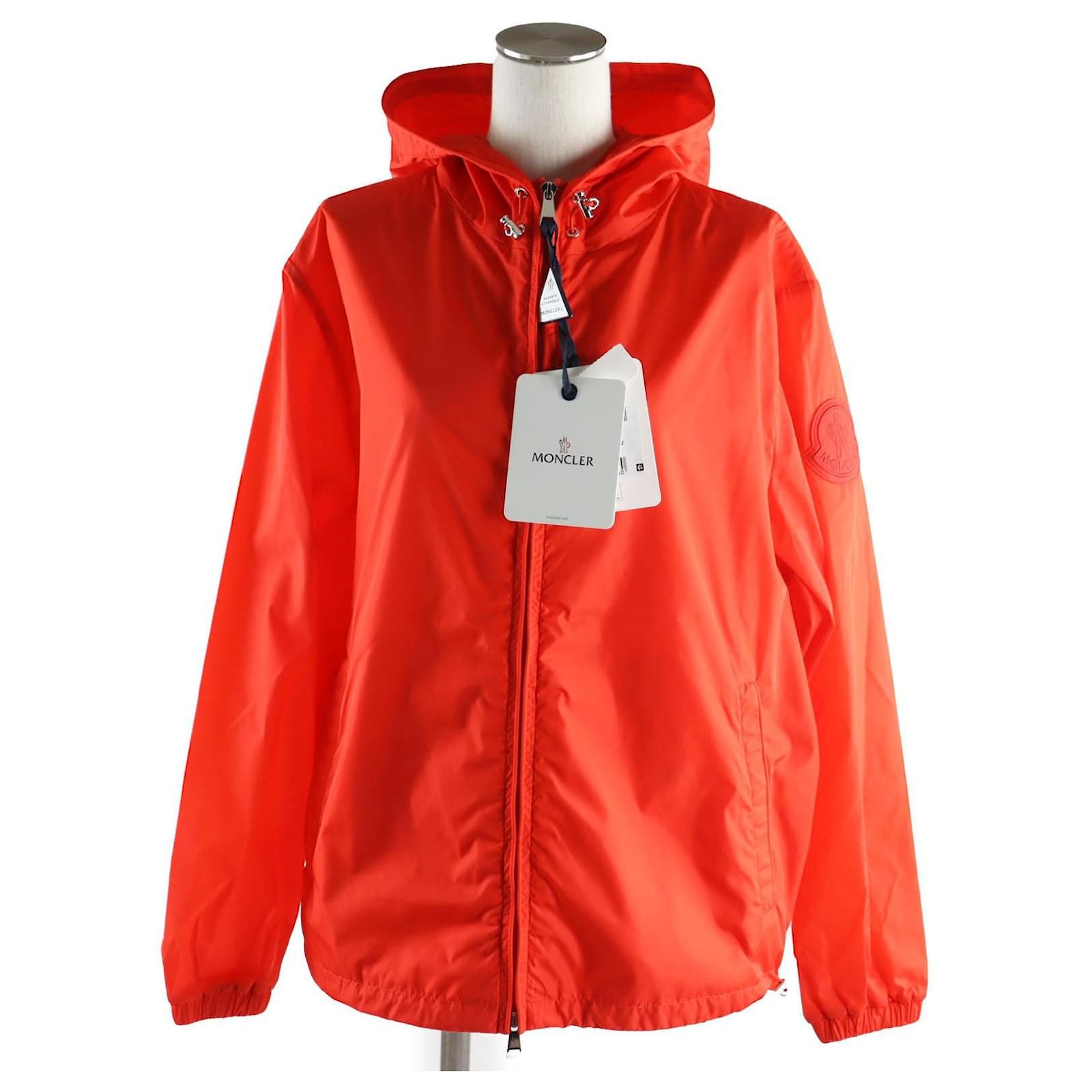 Moncler Alexandrite Nylon Hooded Jacket Women Orange ref