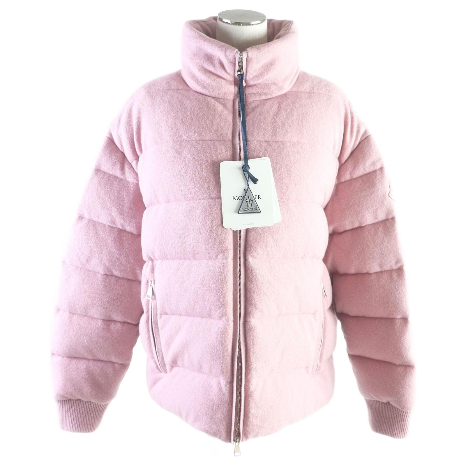 Autre Marque Moncler CAYEUX Wool Cashmere Down Jacket Pink ref 