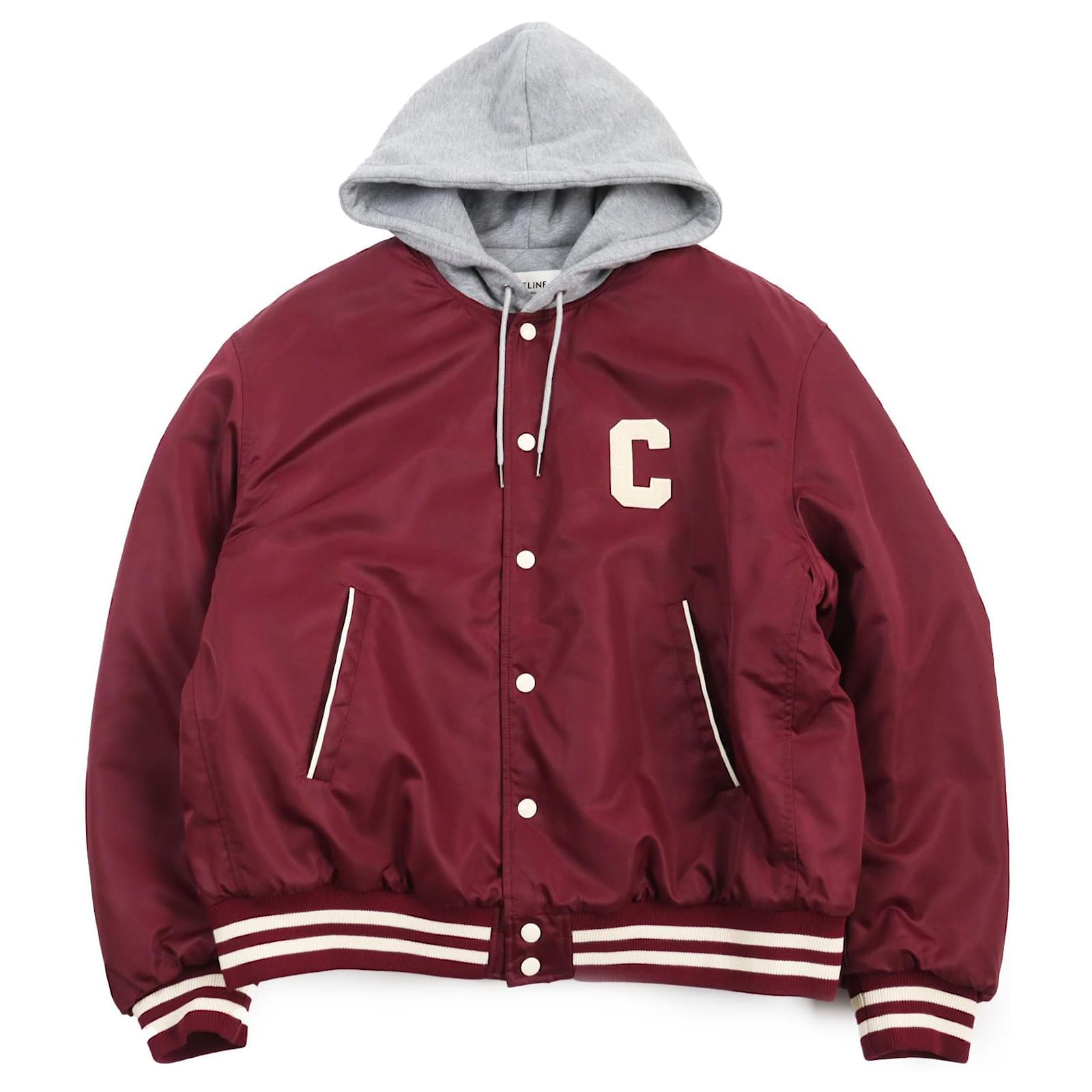 Céline CELINE Nylon Oversized Teddy Jacket with Hood ref