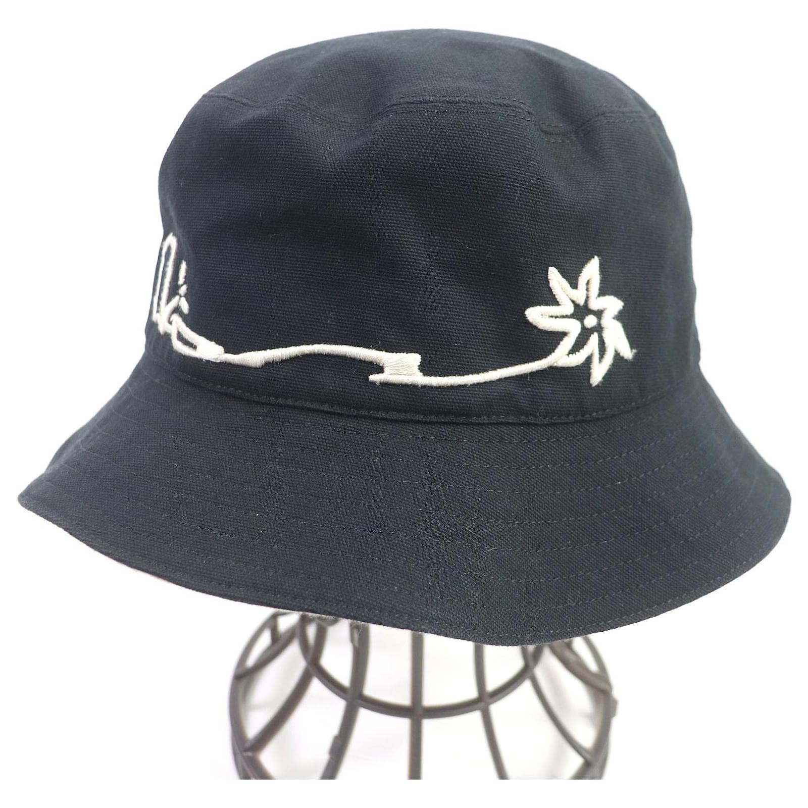 Dior Cactus Jack Travis Scott Bucket Hat Black L Cotton ref Dior Cactus Jack Travis Scott Bucket Hat Black L Cotton ref