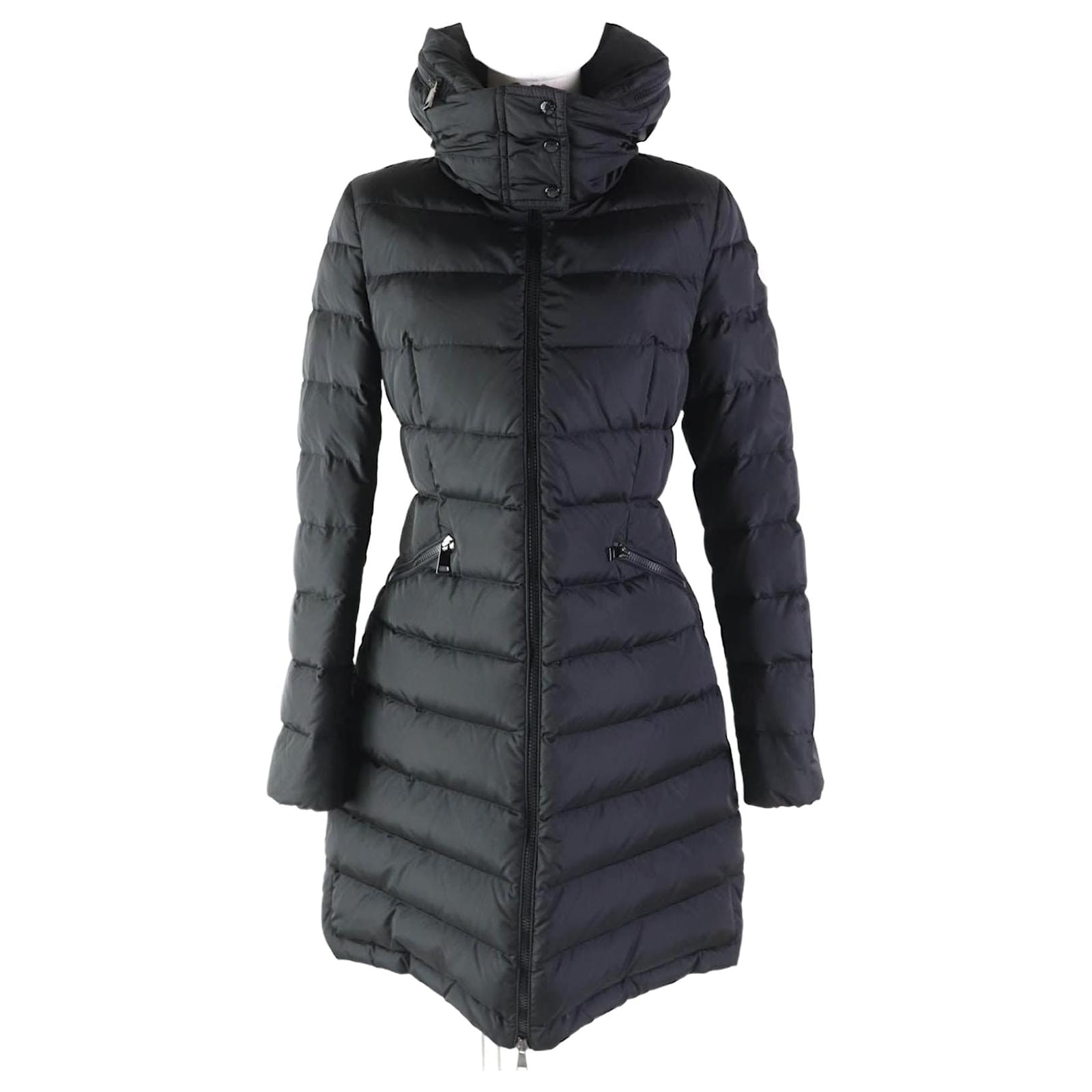 Autre Marque Moncler FLAMMETTE Cappotto in Nylon Piumino Nero