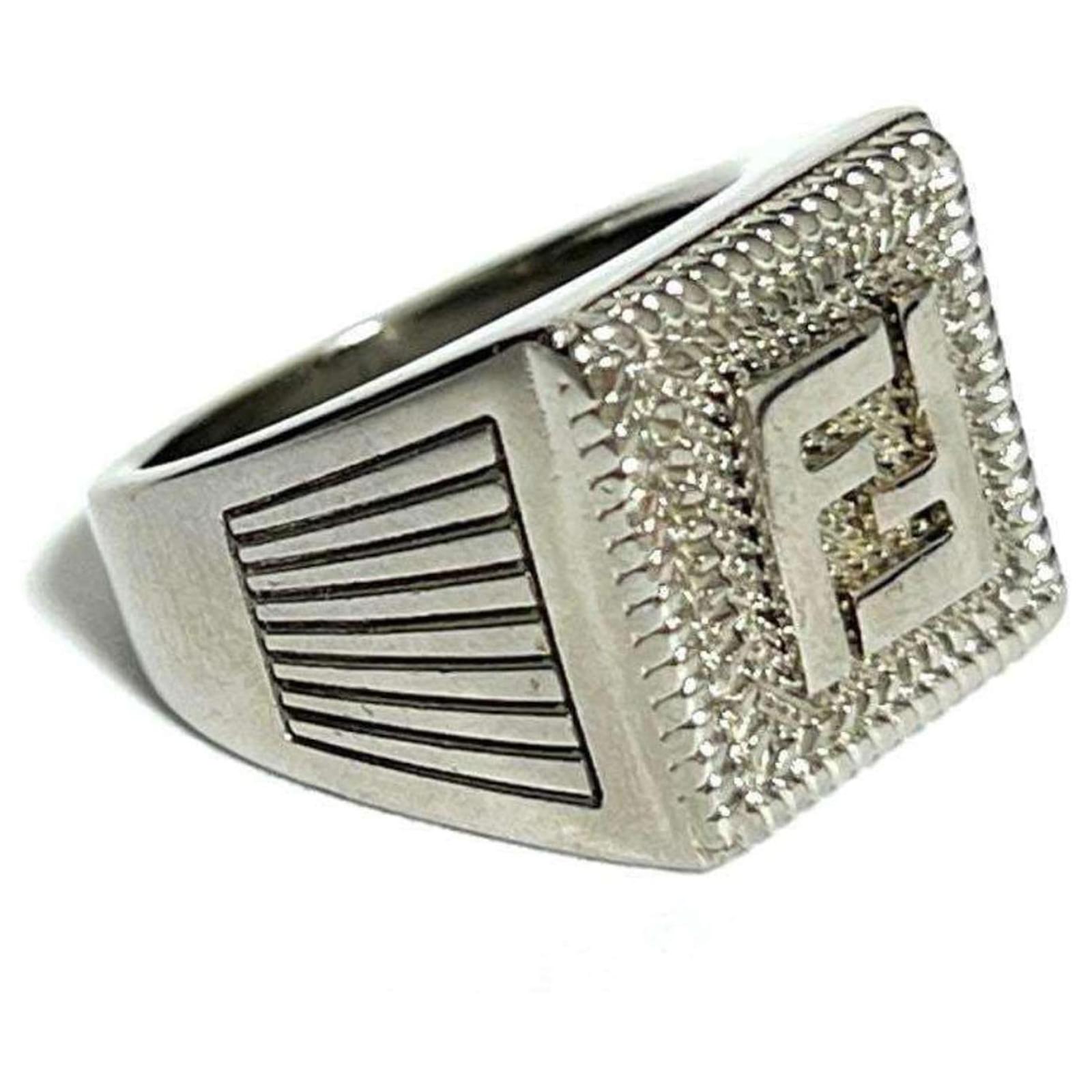 Joaillerie Fendi Chevaliere Fendi Homme Bague Fendi Argent