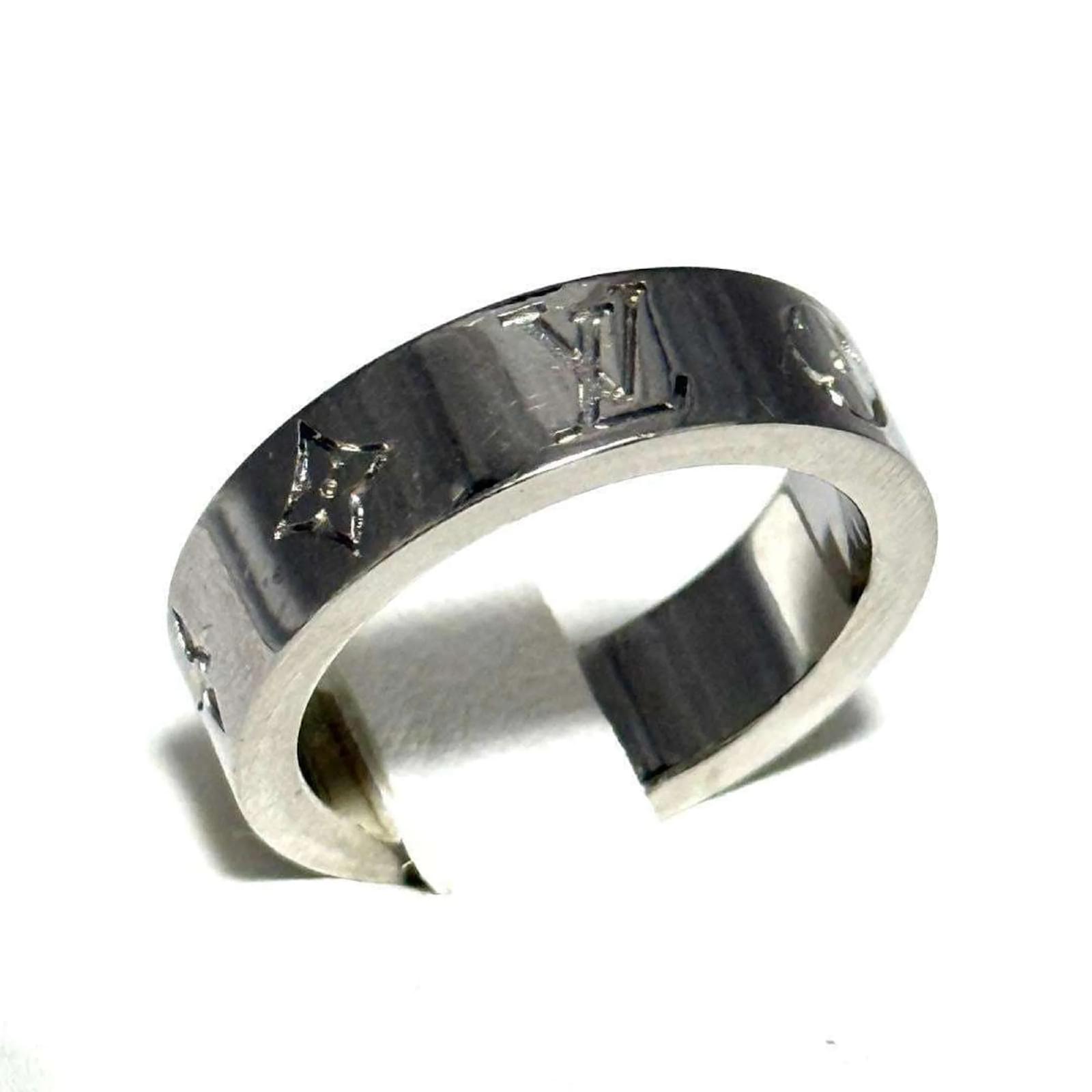 Louis vuitton silver ring mens discount