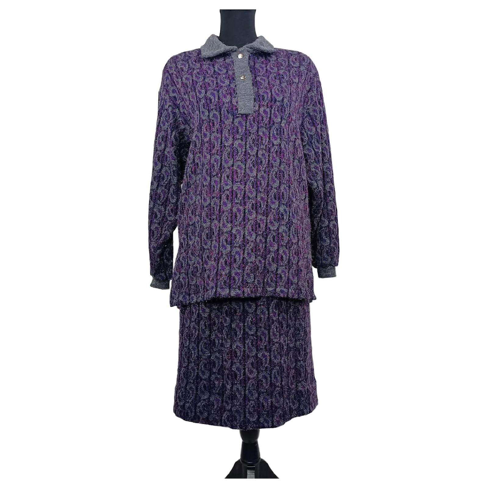Conjunto de mujer morado Pierre Cardin vintage de los 80 Morado