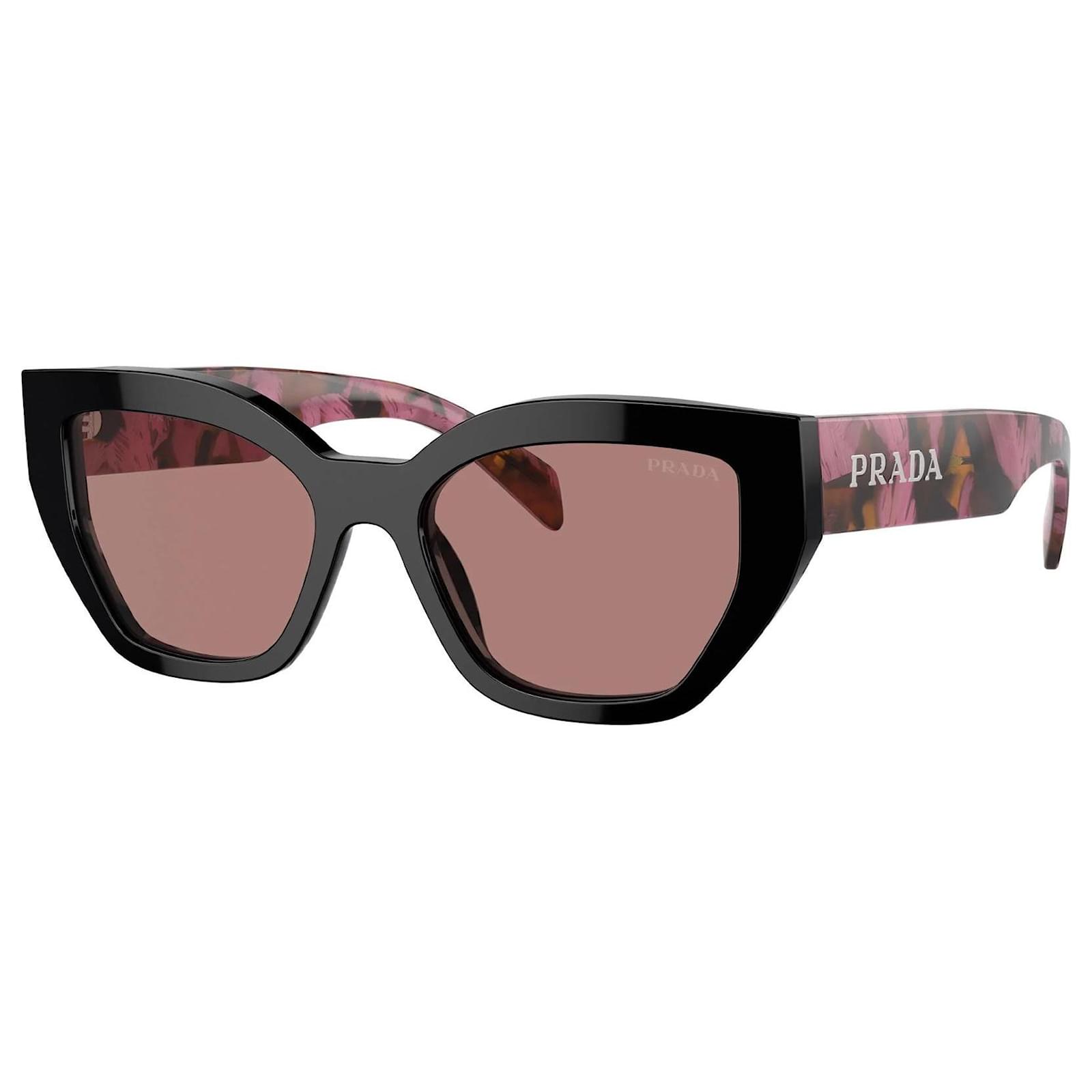 Prada women's sunglasses model A09S Black Pink Multiple colors Orange