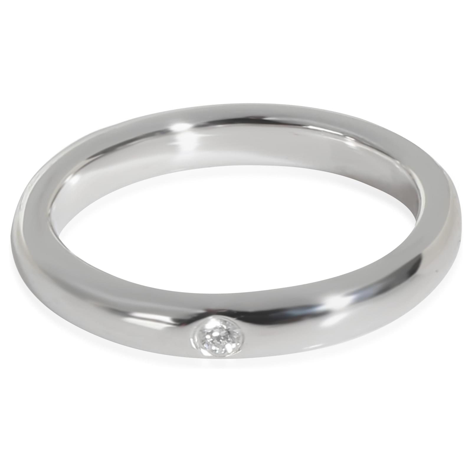 Anello in diamante Tiffany Elsa Peretti in platino 0,02 CTW