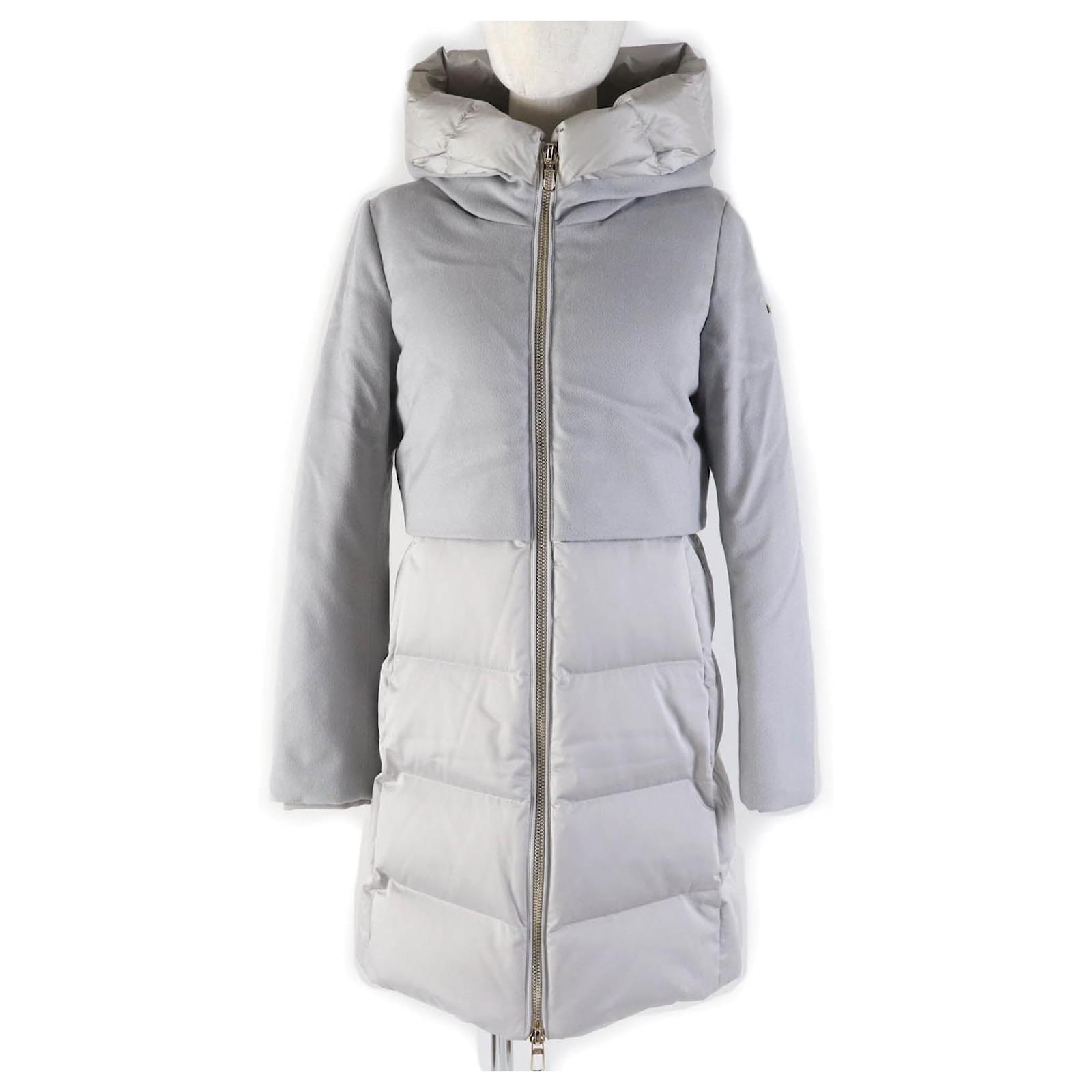 Autre Marque DUNO BALLON X Leichter grauer Damenmantel Leinwand