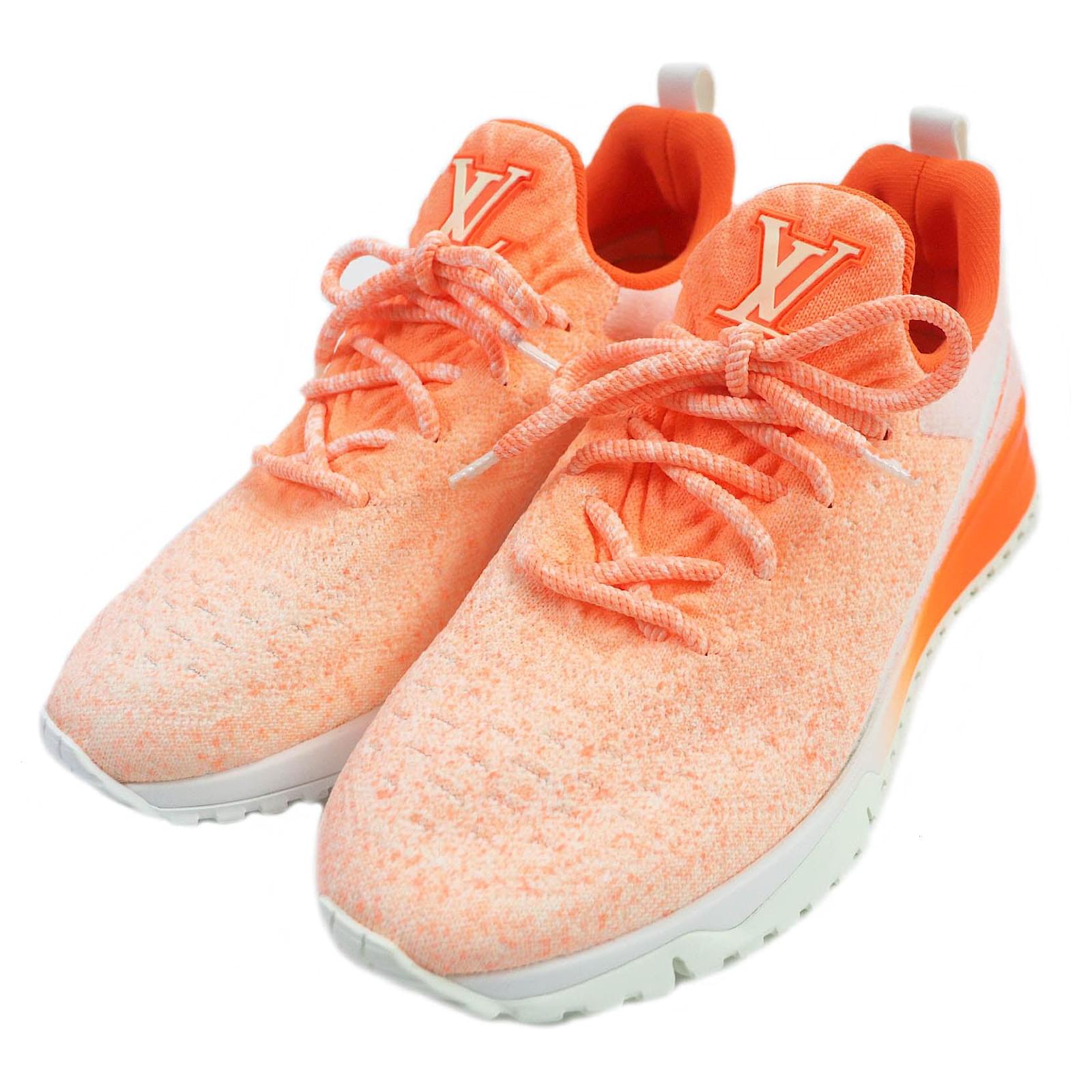 Louis Vuitton VNR Logo Running Shoes Neon Orange