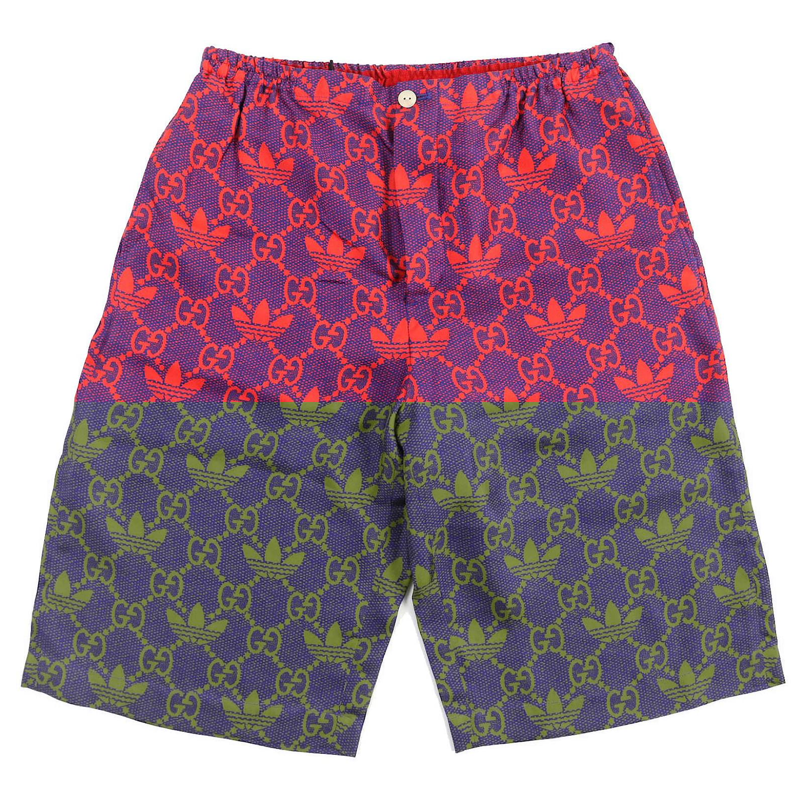 GUCCI adidas Silk Micro GG Shorts Red 44 ref.1704064 - Joli