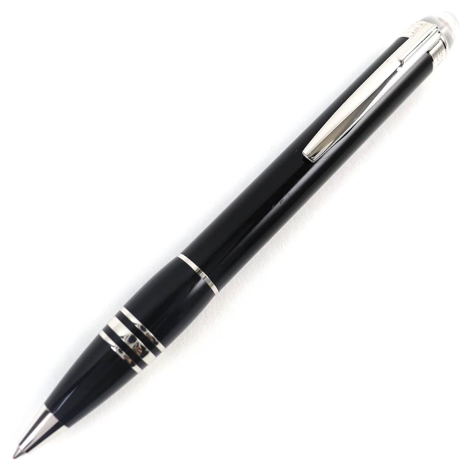 Montblanc Starwalker Midnight Black Ballpoint Pen Silvery ref.1704137 Joli Closet