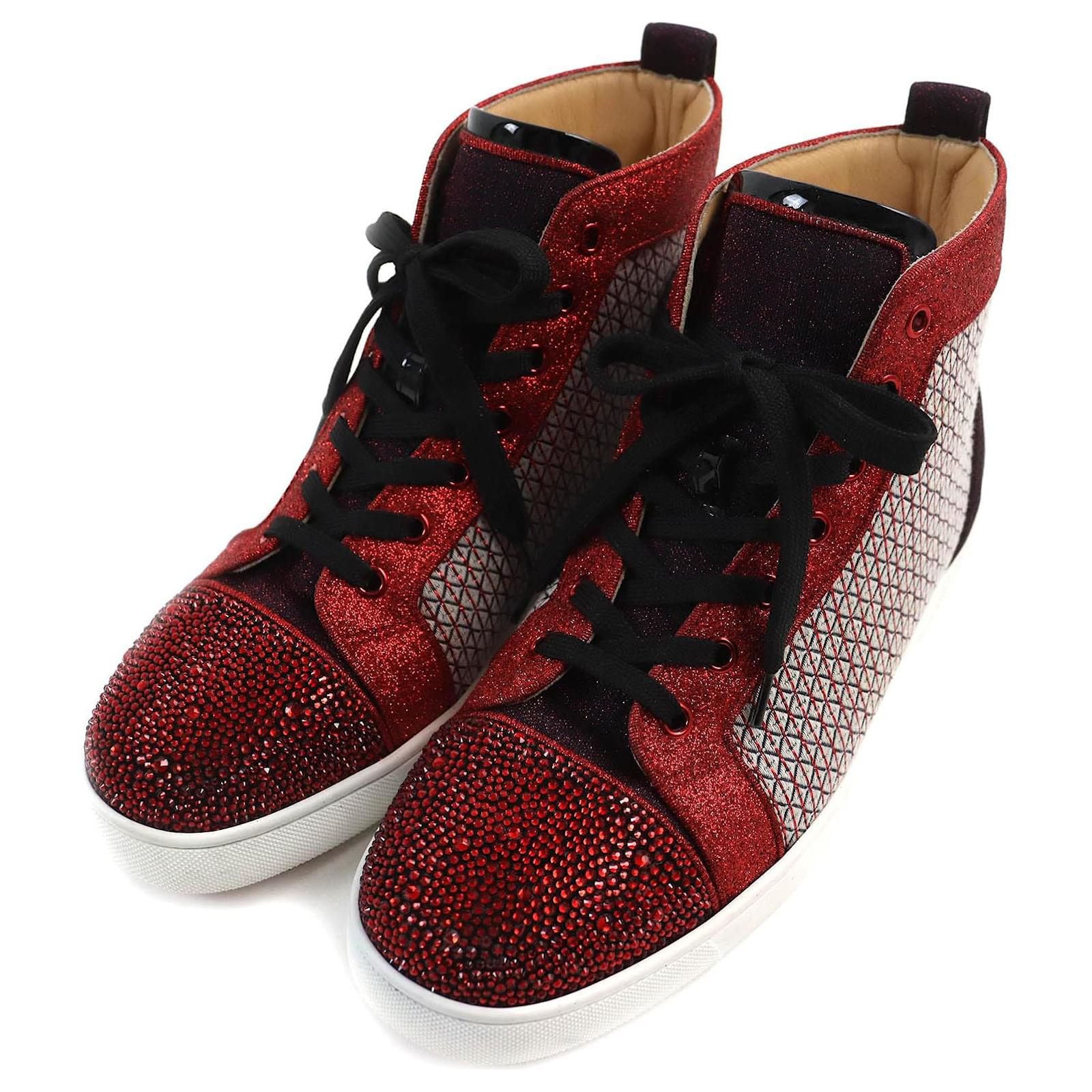 Autre Marque Sneakers alte con strass Christian Louboutin ref.1704837 Joli Closet