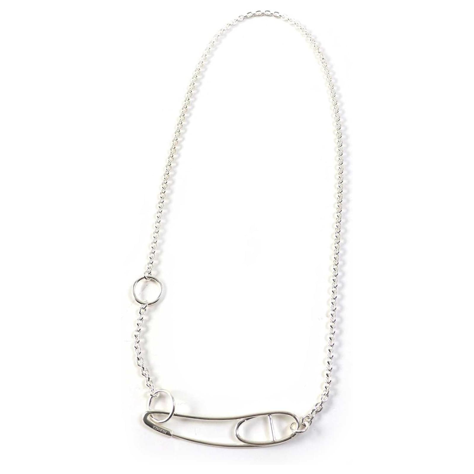 HERMES ネックレス Ag925 シルバー エルメス アミュレット Cadenas AG-925 シルバー (HERMES/ネックレス